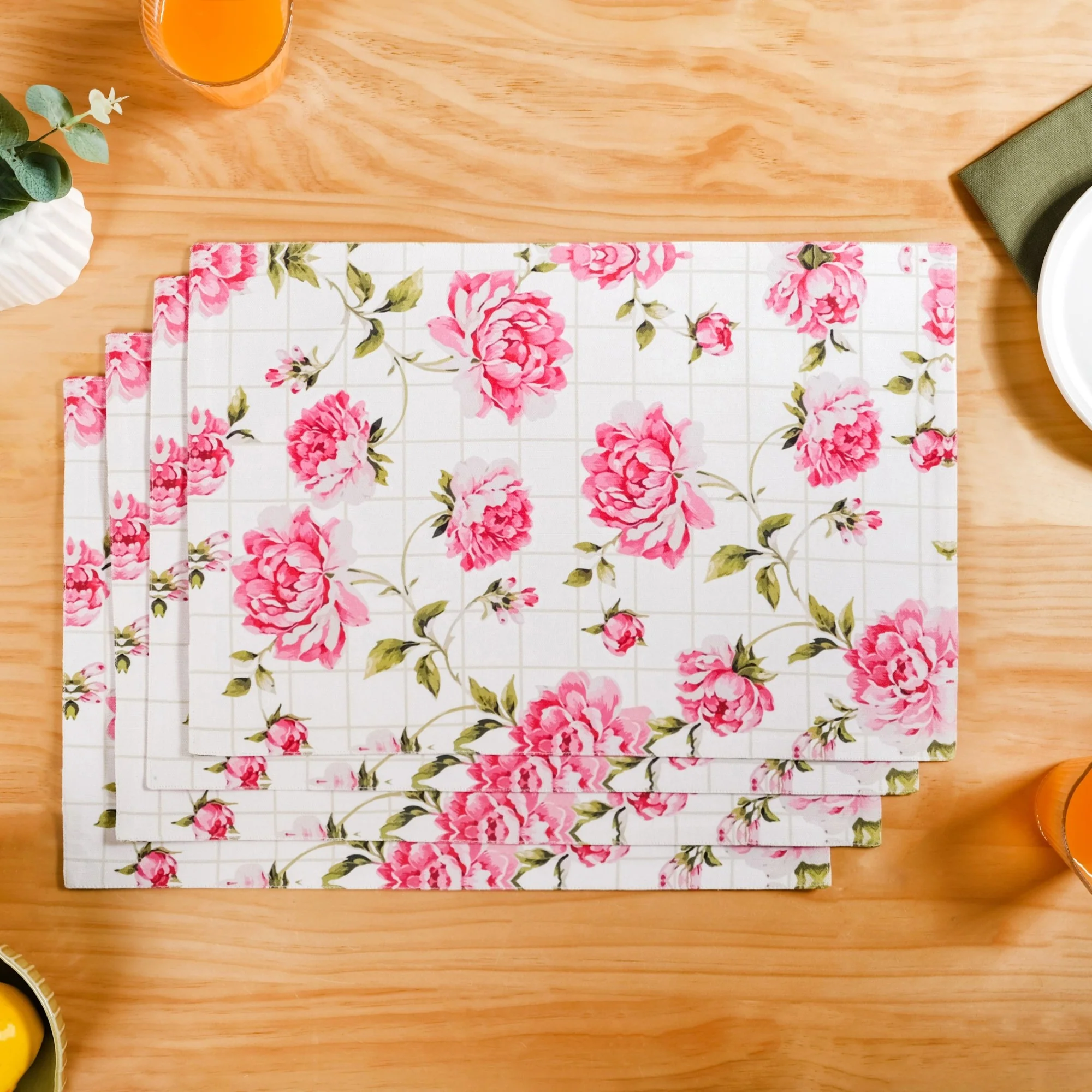 Floral Rouge Cotton Table Mat Set Of 4 - Image 2