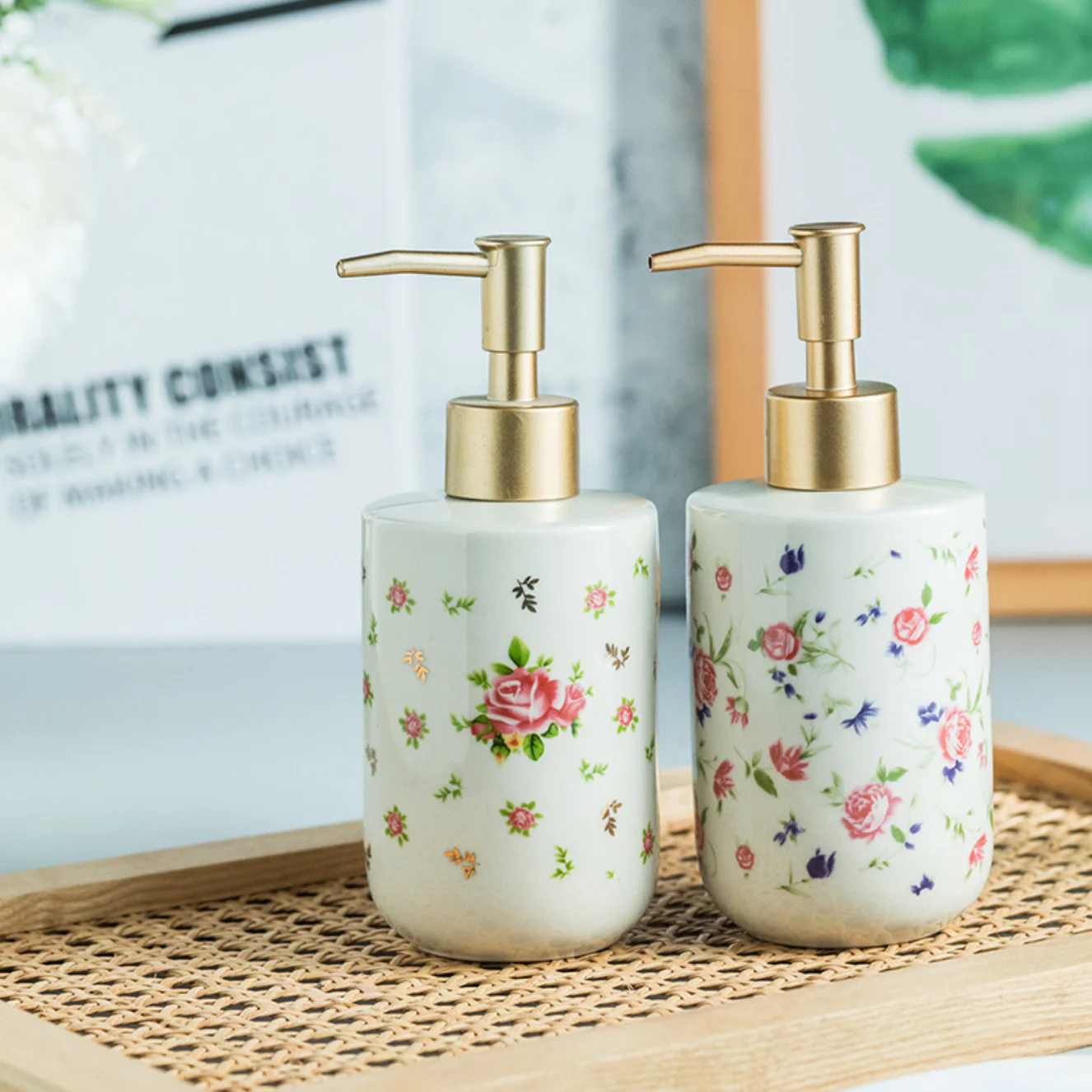 Floral Soap Dispenser - Image 2
