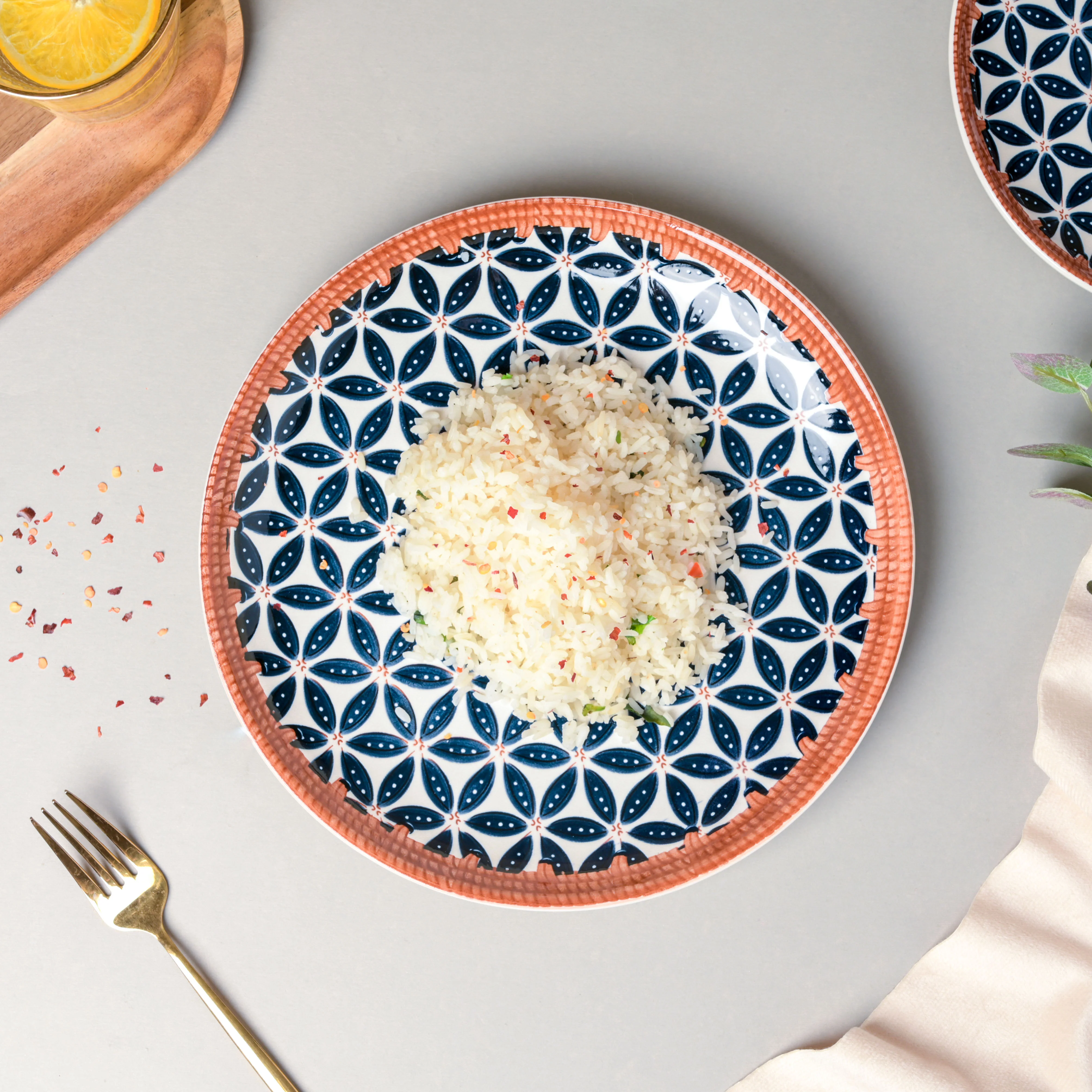 Floret Ceramic Dinner Plate 10 Inch - Image 3