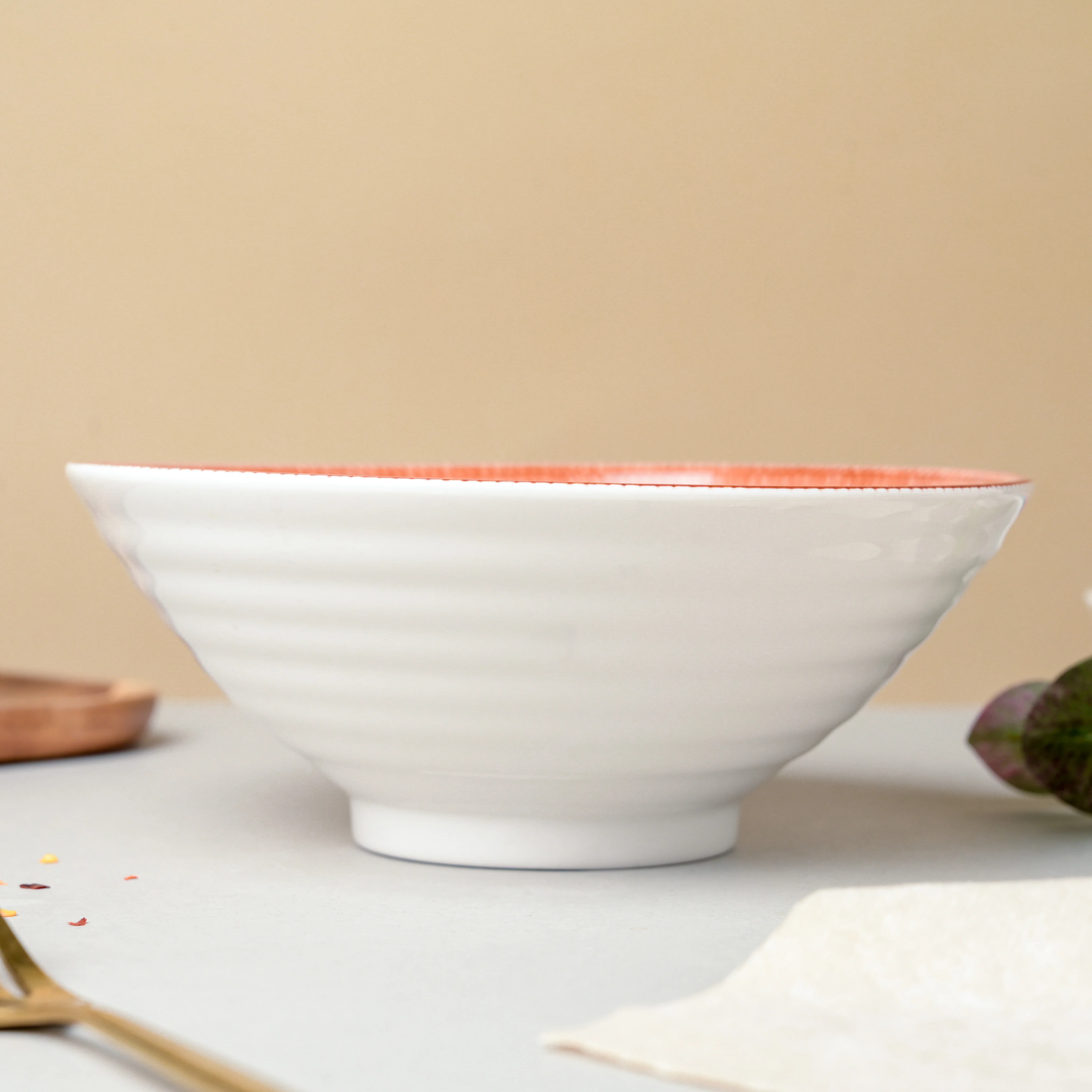 Floret Ceramic Ramen Bowl 8 Inch 750 ml - Image 4