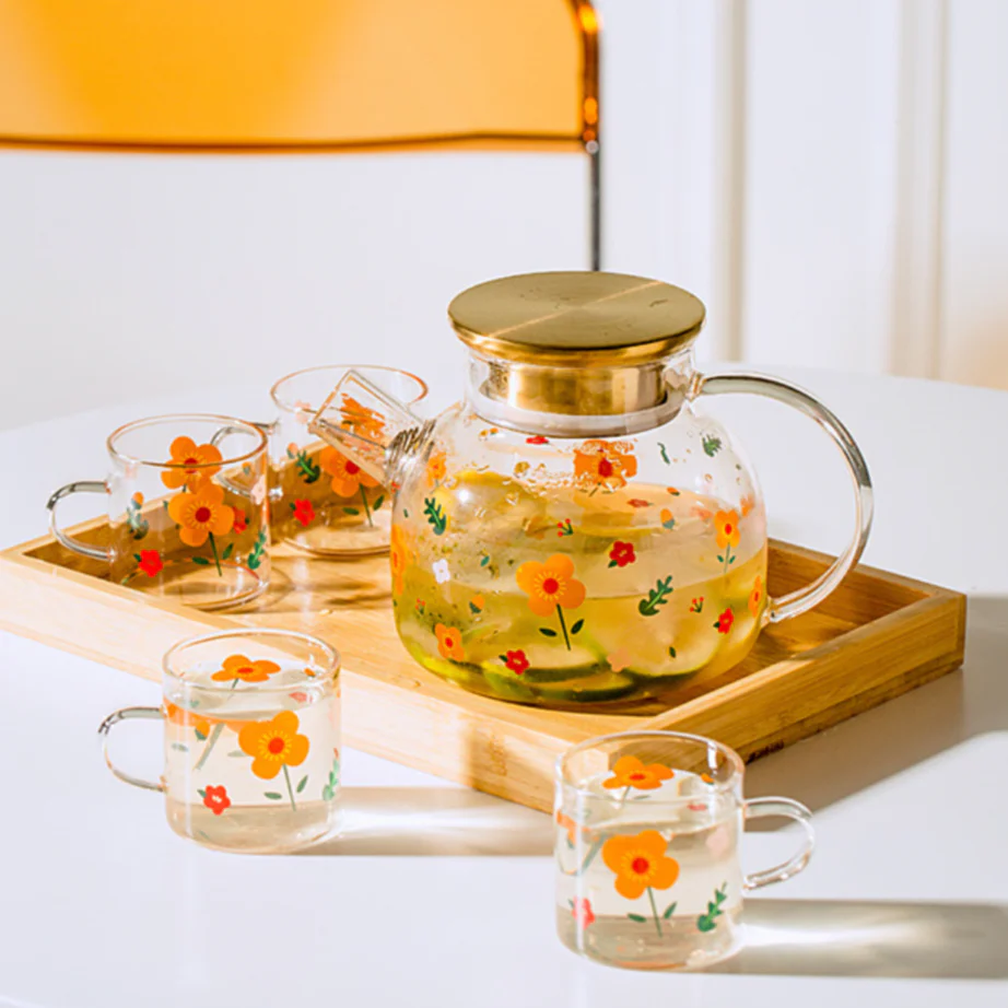 Florid Glass Teapot - Image 11