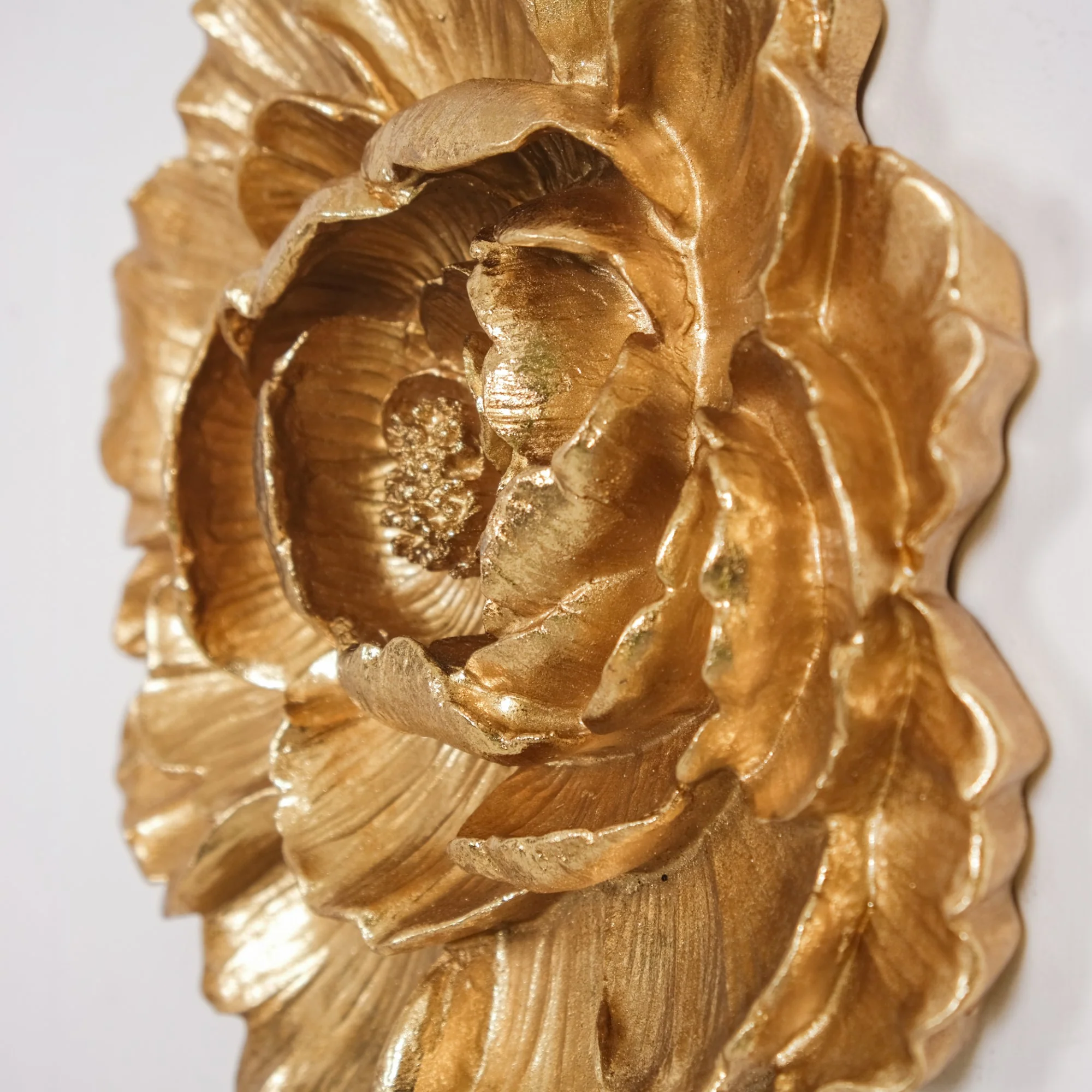 Flower Wall Decor Gold - Image 3