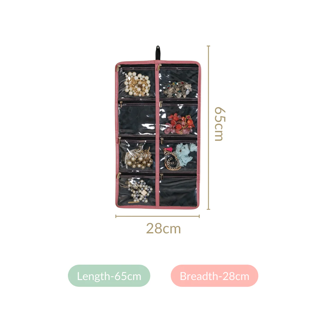 Foldable Pink Jewellery Organizer - Image 8
