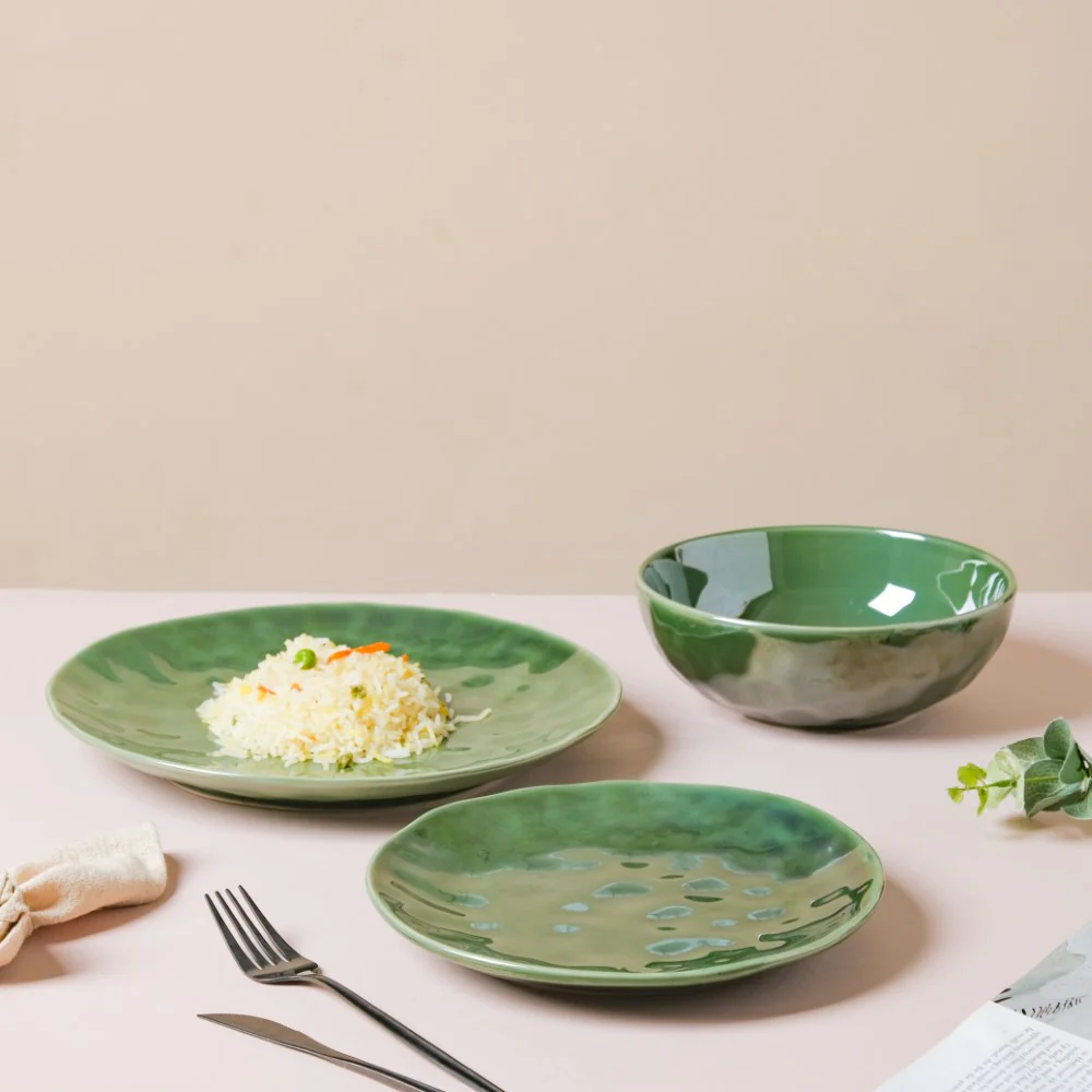 Forest Green Gloss Serving Bowl 6.5 Inch 800 ml - Image 10