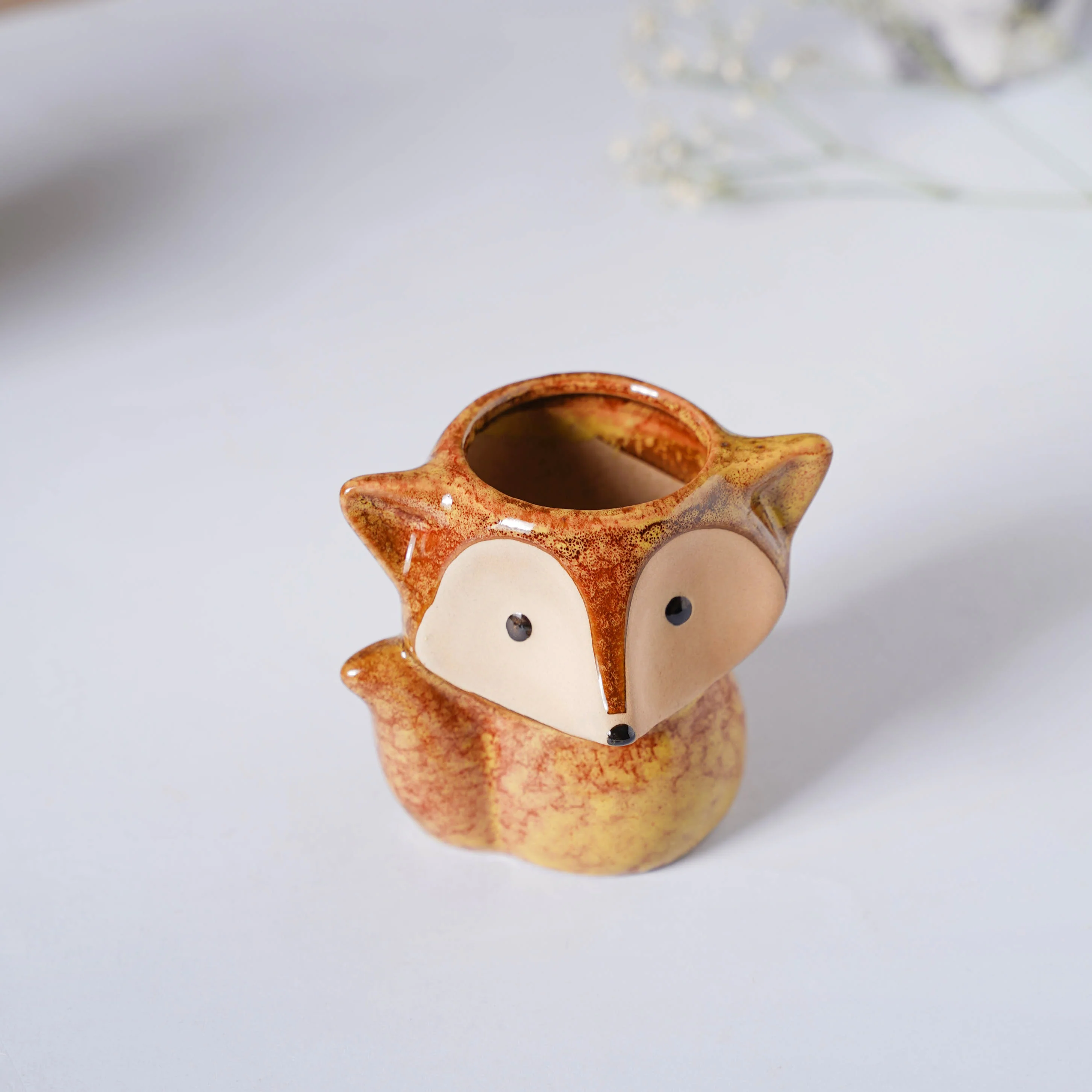 Foxy Ceramic Planter Brown - Image 5