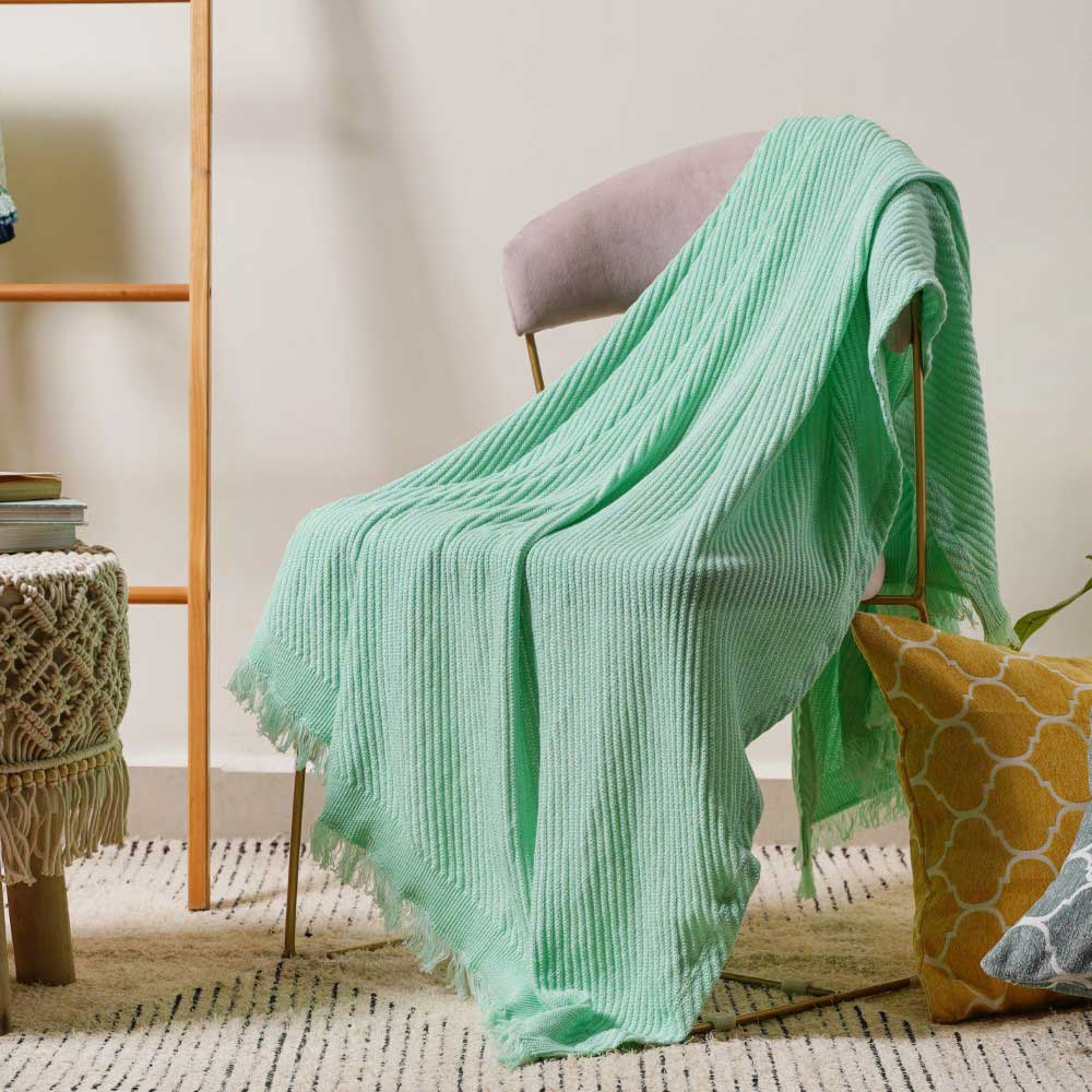 Frilled Mint Throw - Image 5
