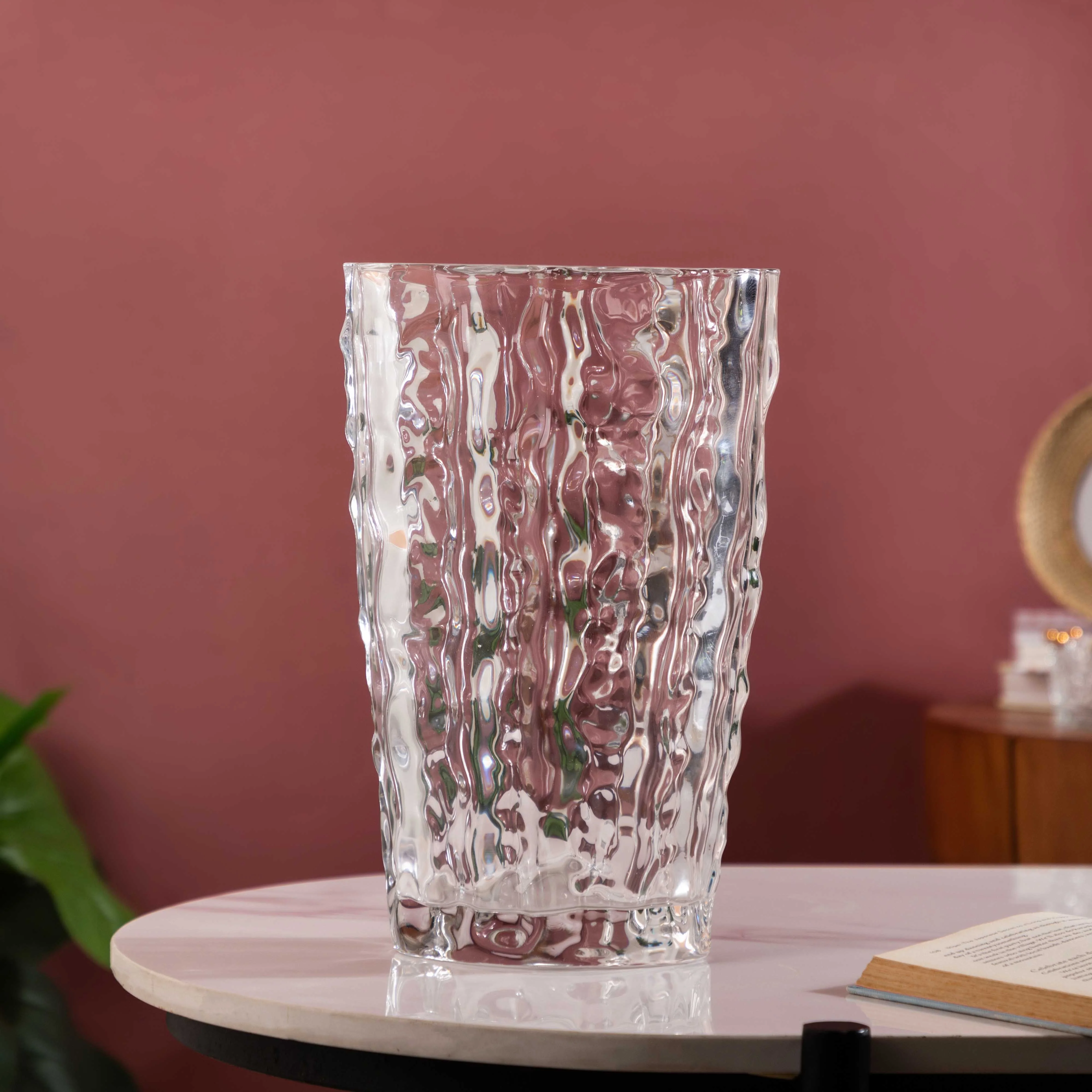 Glacier Glass Vase 11 Inch - Image 4