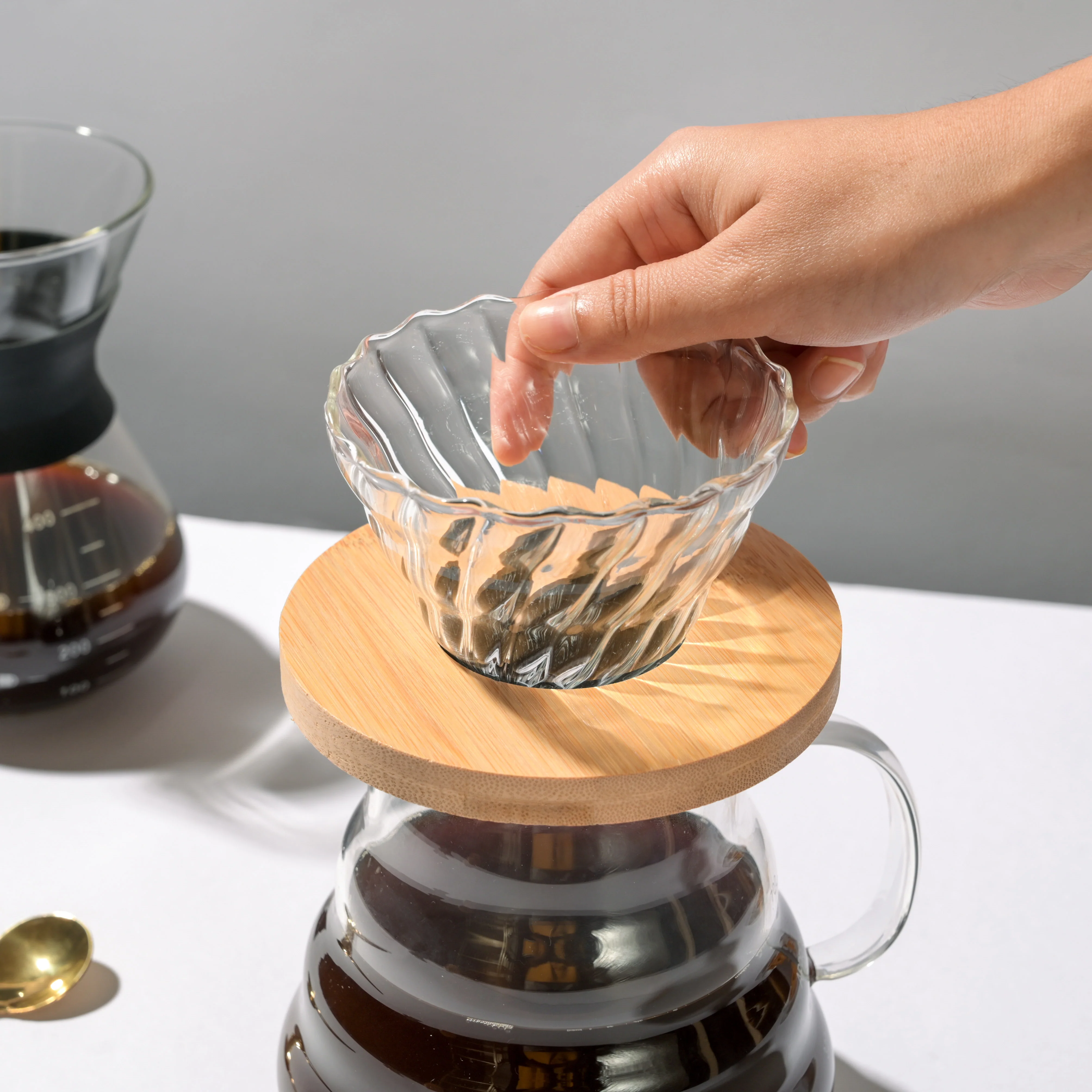 Glass Coffee Dripper Small - Image 5