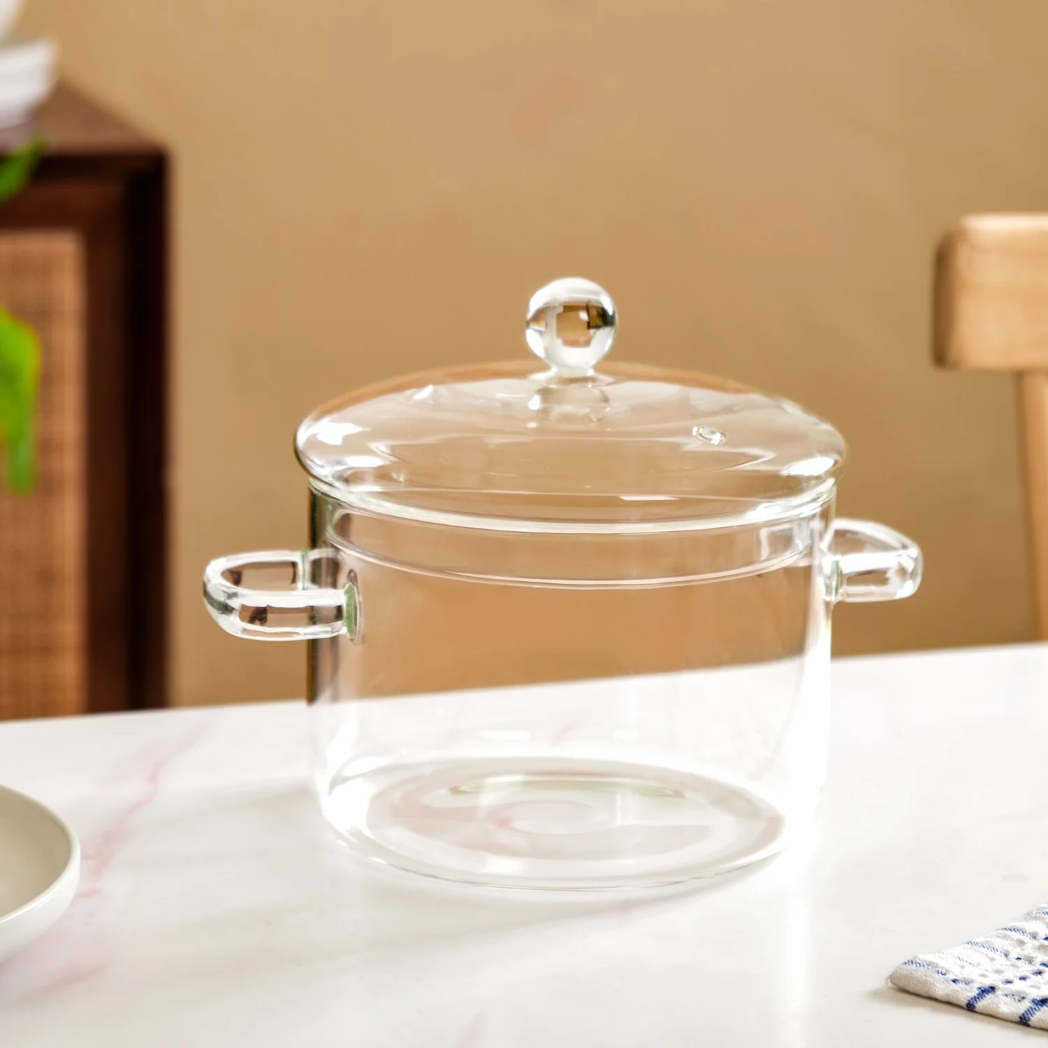 Glass Cooking Pot 1750ml - Image 3