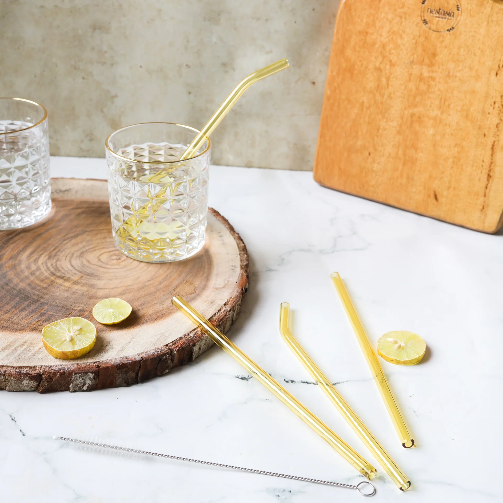 Glass Drinking Straw Set of 4 - Image 5