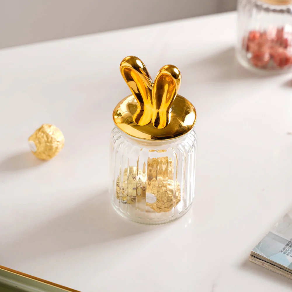 Glass Jar With Bunny Lid - Image 5