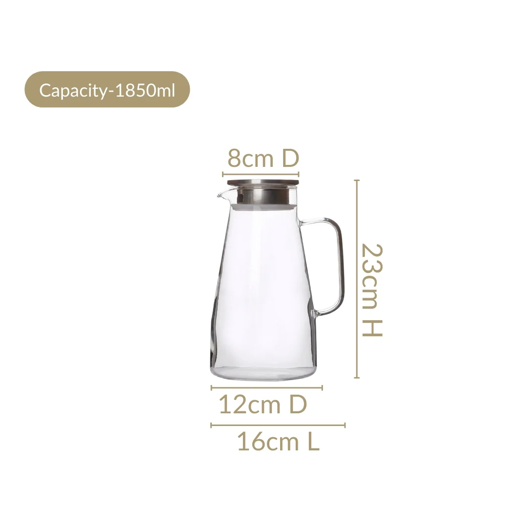 Transparent Glass Jug 1850ml - Image 4