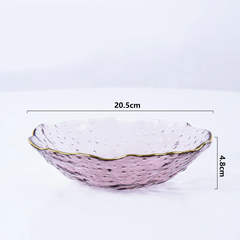 Glass Rose Dish Set of 3 - Image 13