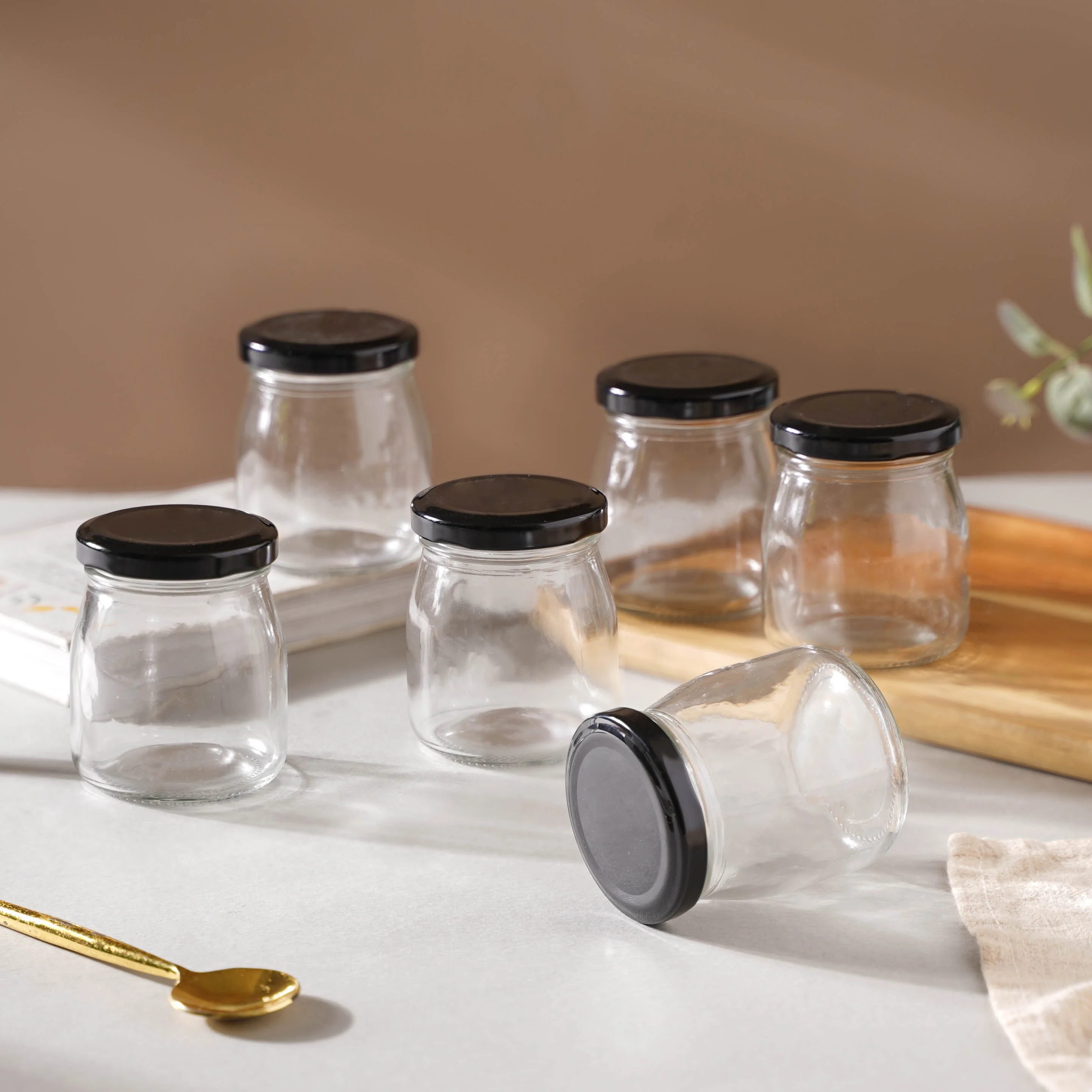 Glass Storage Container with Lid Set of 6 - Image 3