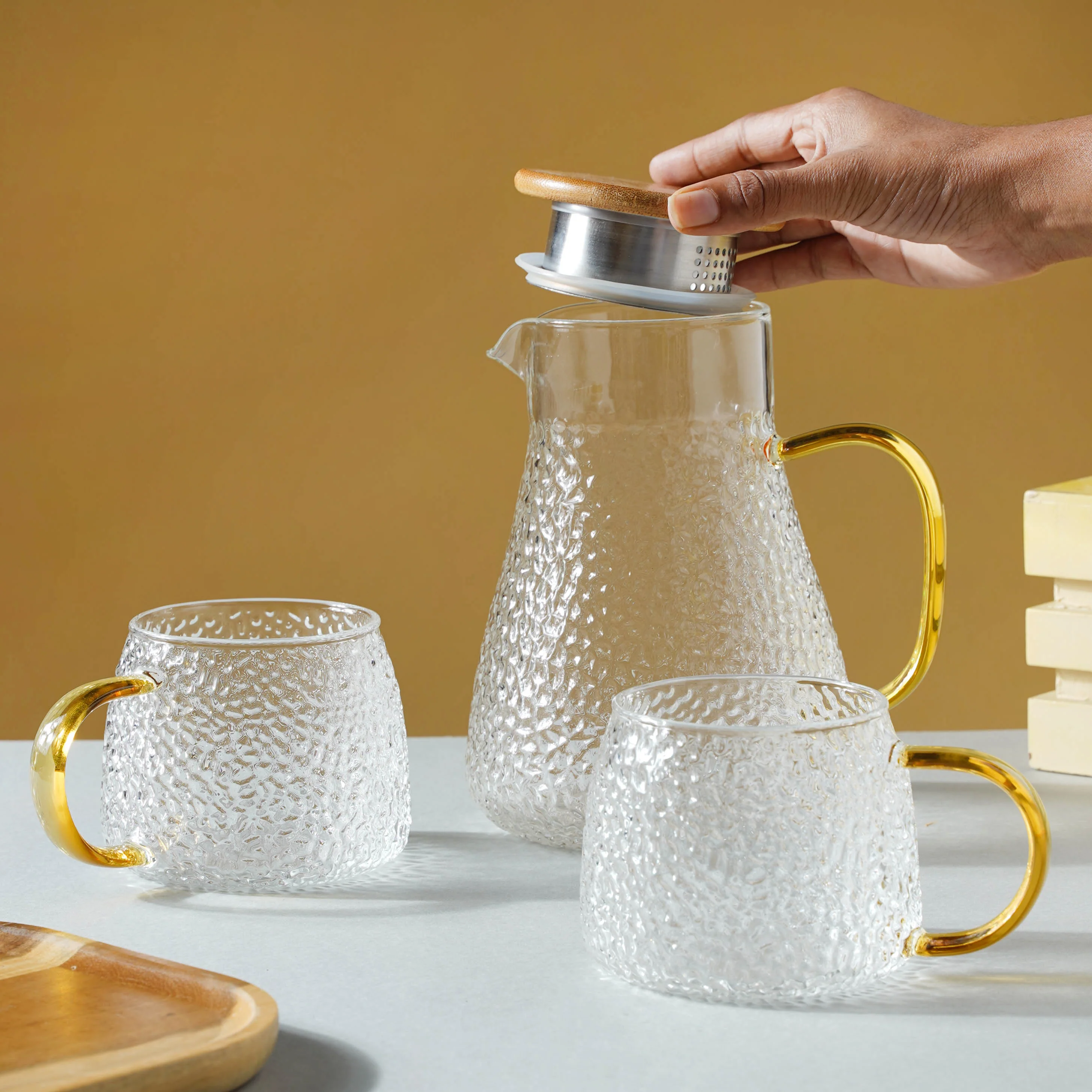 Glass Tea Set With Kettle - Image 2