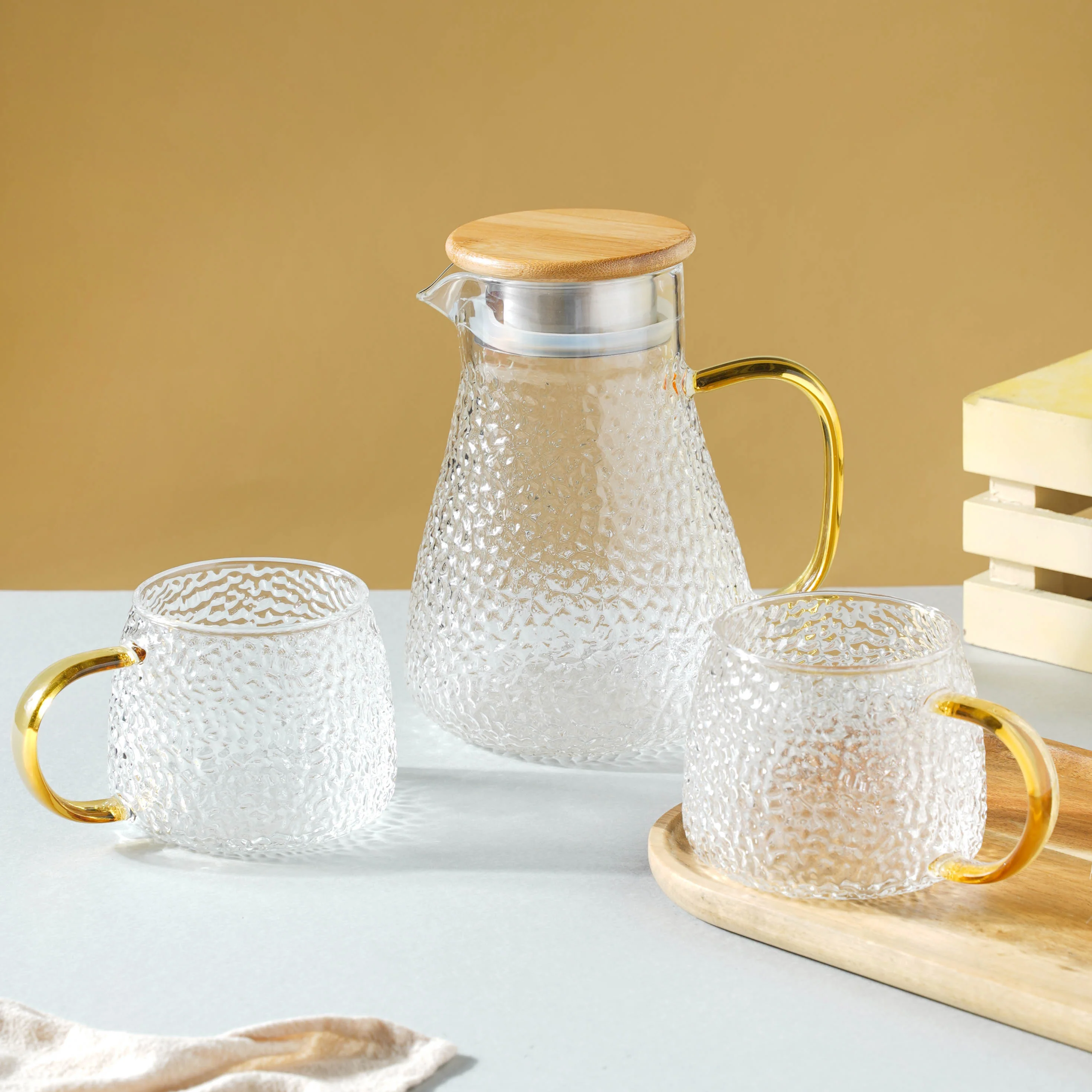 Glass Tea Set With Kettle - Image 4