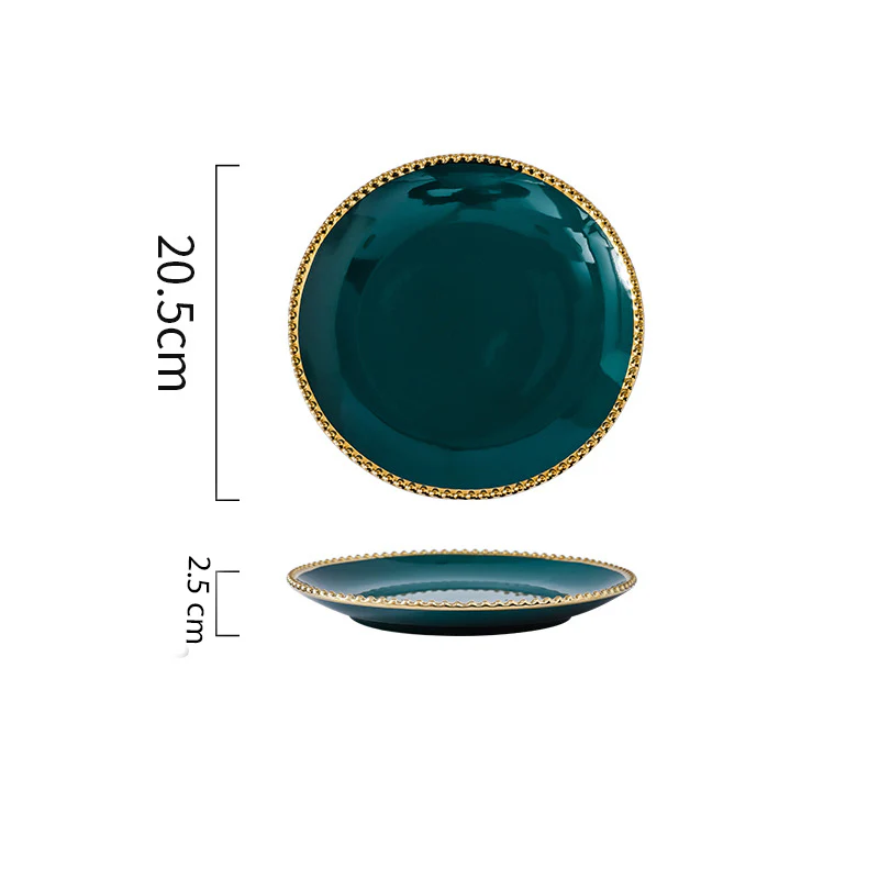 Glazed Ceramic Appetizer Plate - Image 11