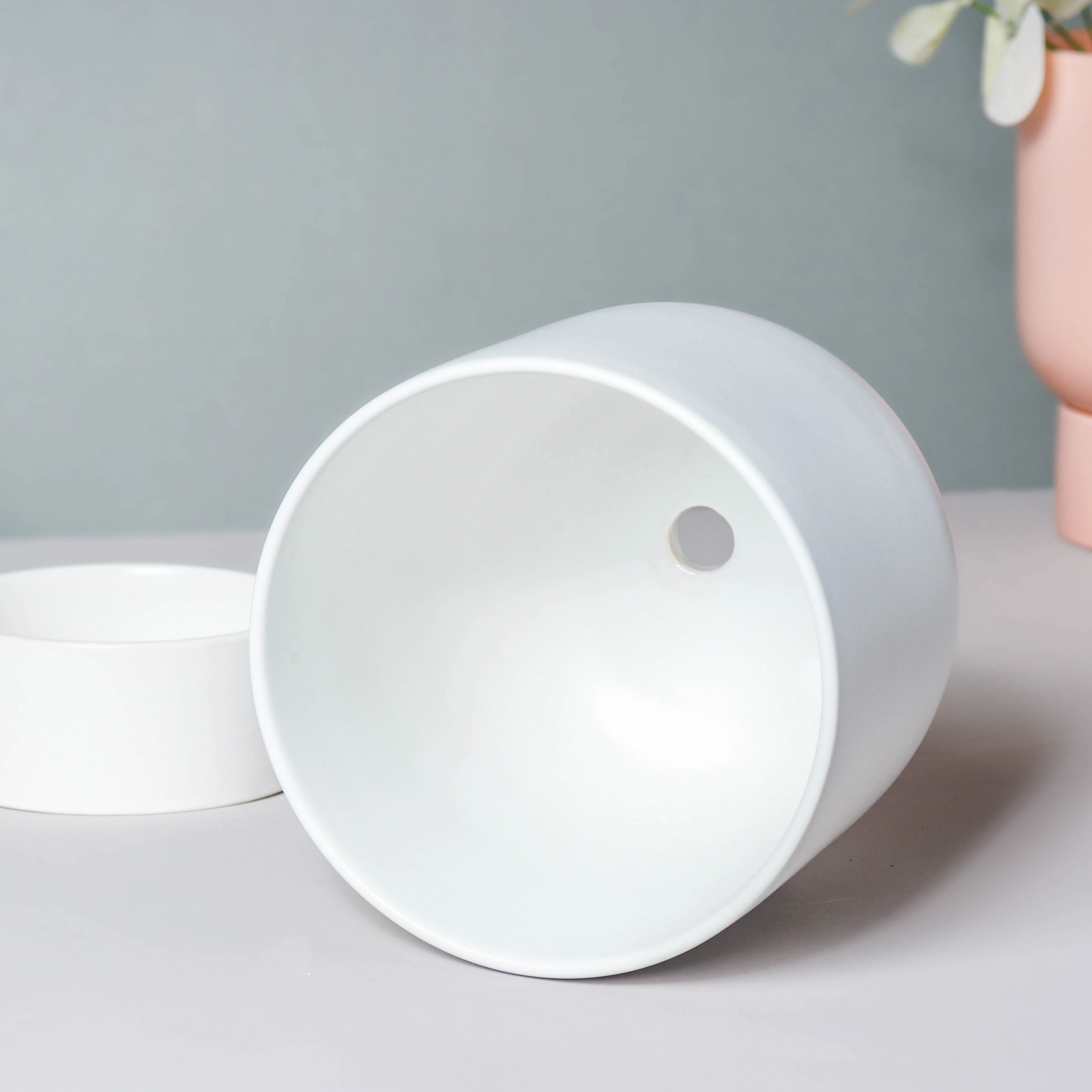 Glazed Flower Planter With Stand - Image 7