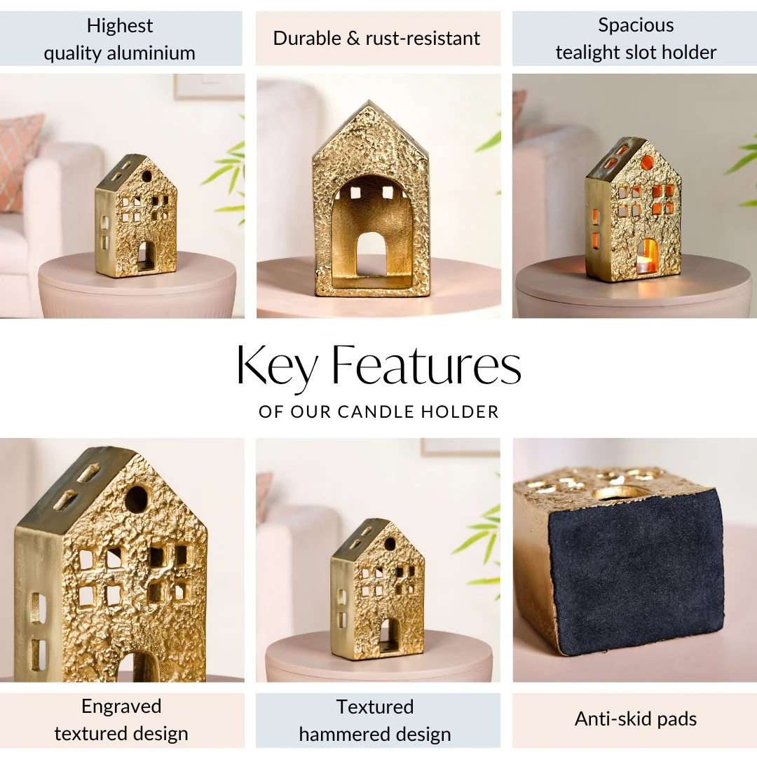 Glowhouse Gold Tealight Holder - Image 5