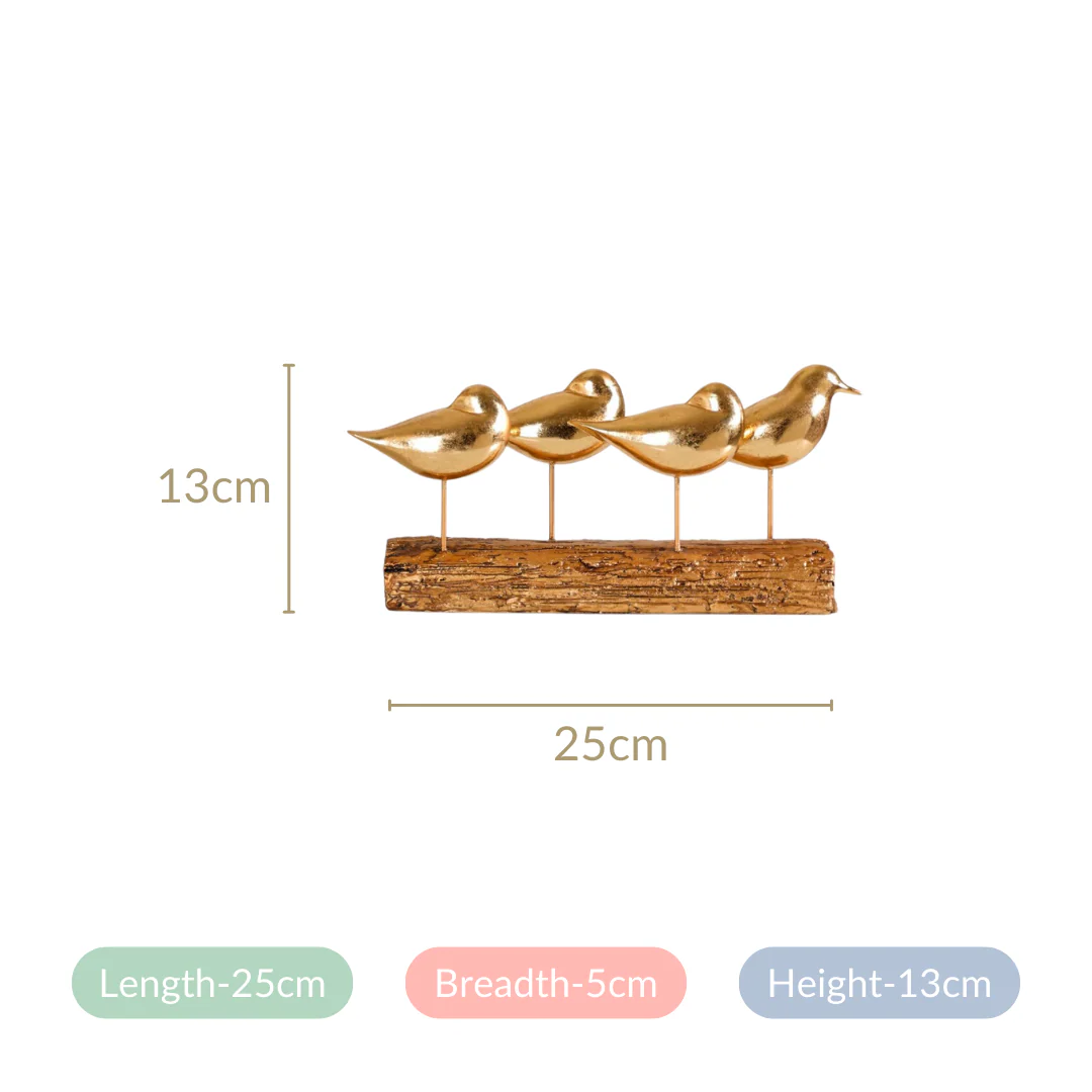 Gold Bird Showpiece With Stand - Image 6
