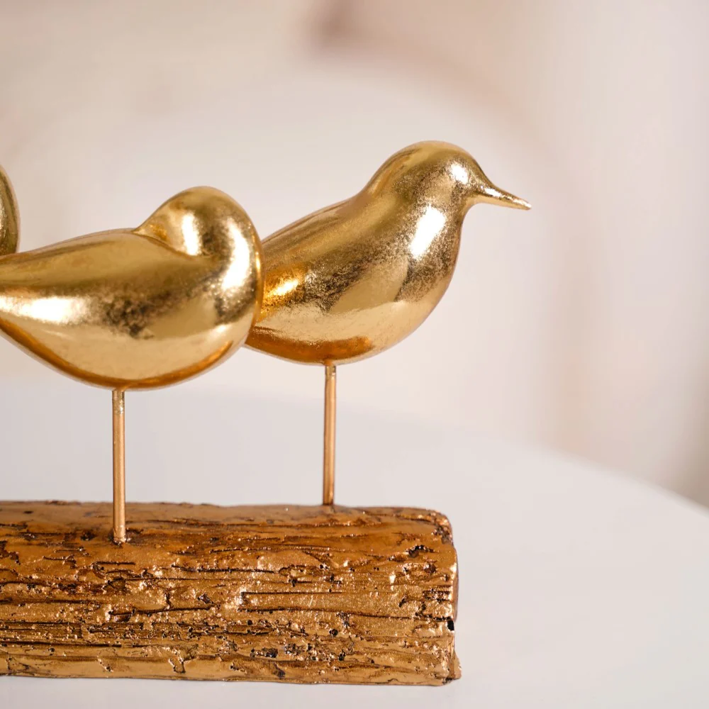 Gold Bird Showpiece With Stand - Image 8