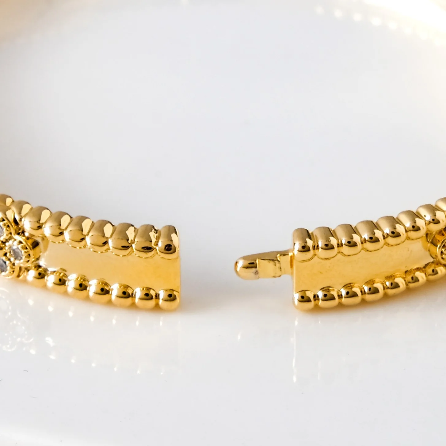 Gold Bloom Metal Bangle - Image 5
