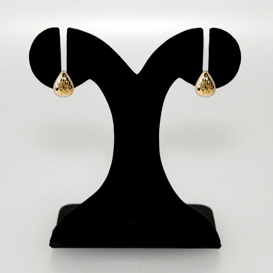 Gold Dew Geometric Studs - Image 5