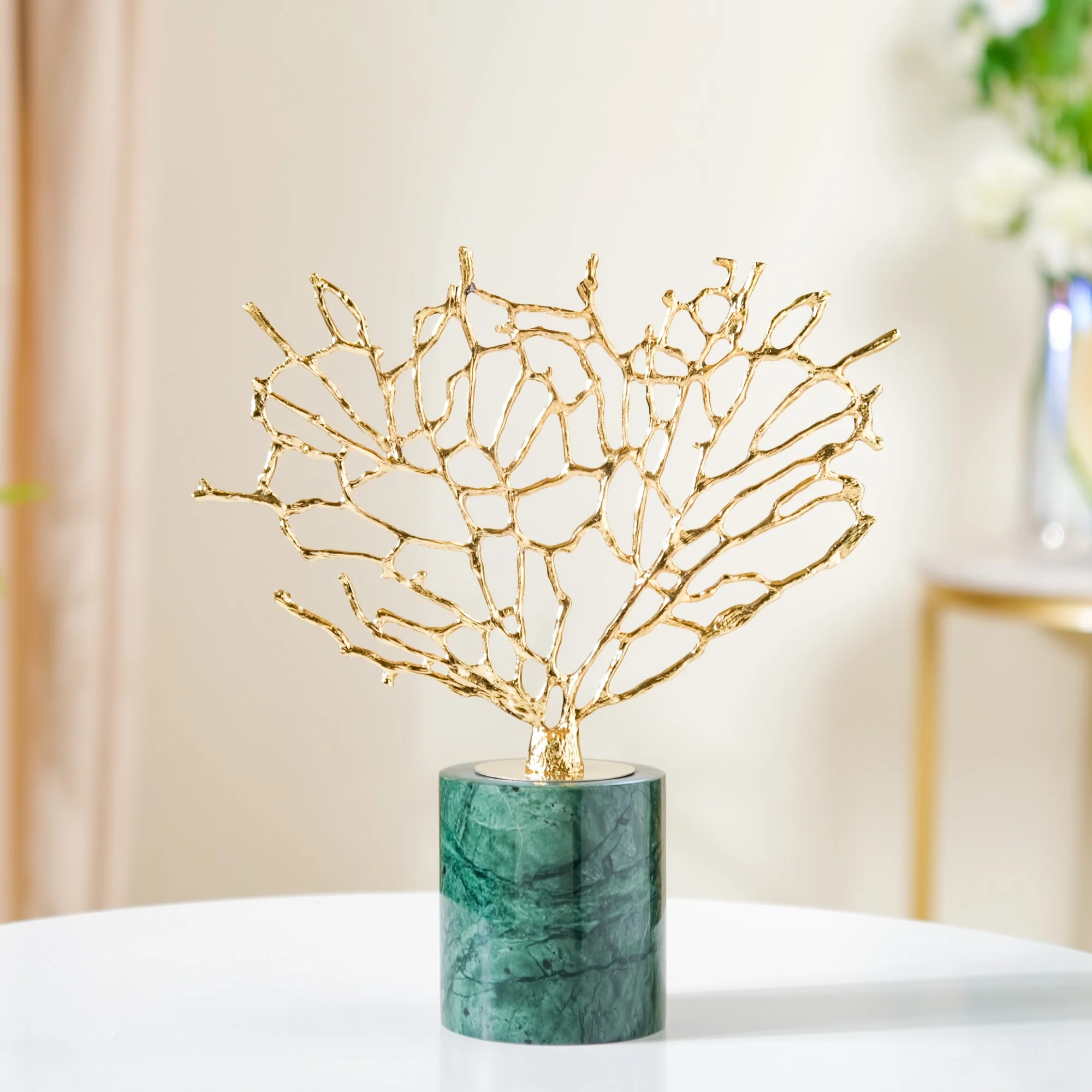 Gold & Marble Tree Decor Showpiece Small - Image 8