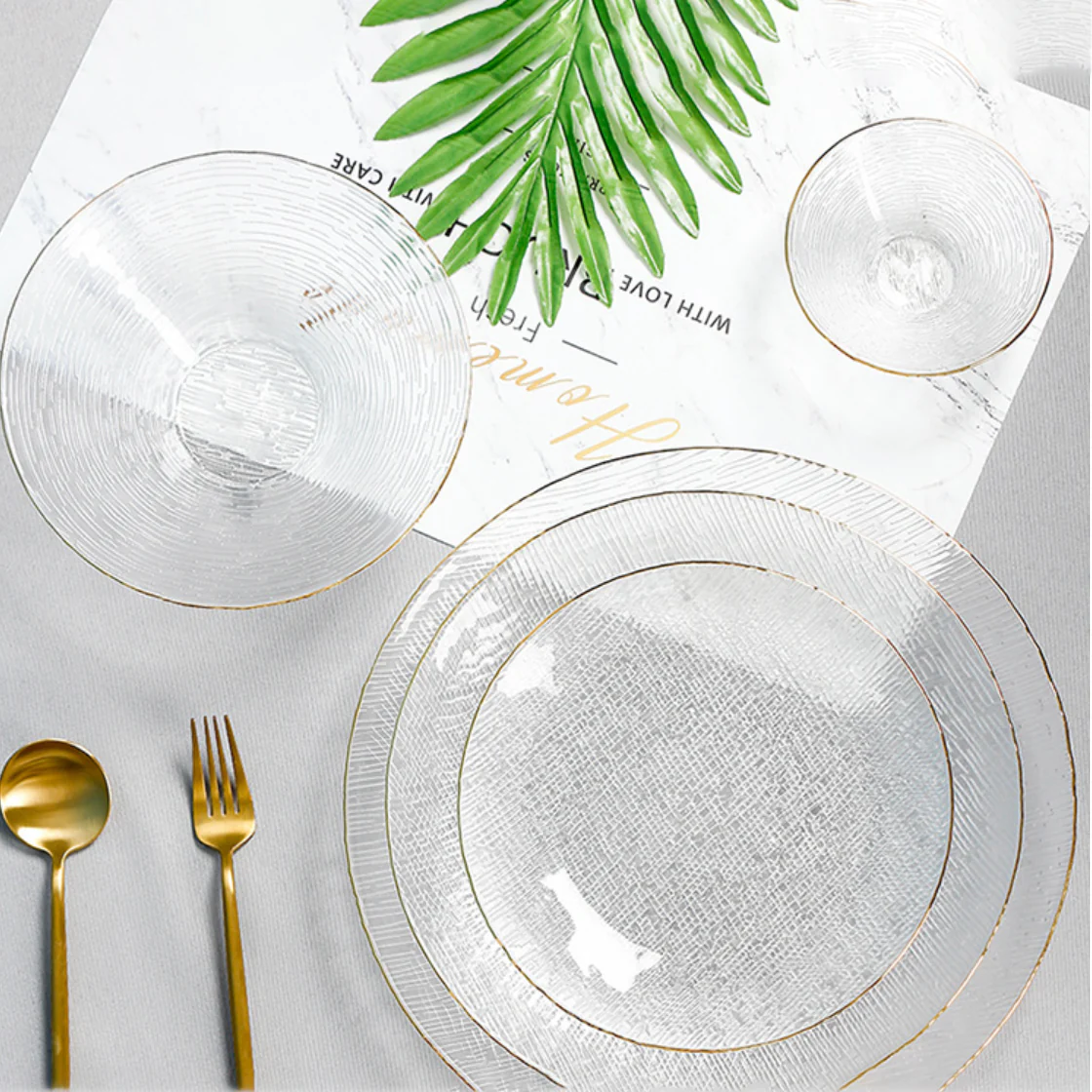 Gold Rimmed Glass Dessert Bowl 100 ml - Image 11