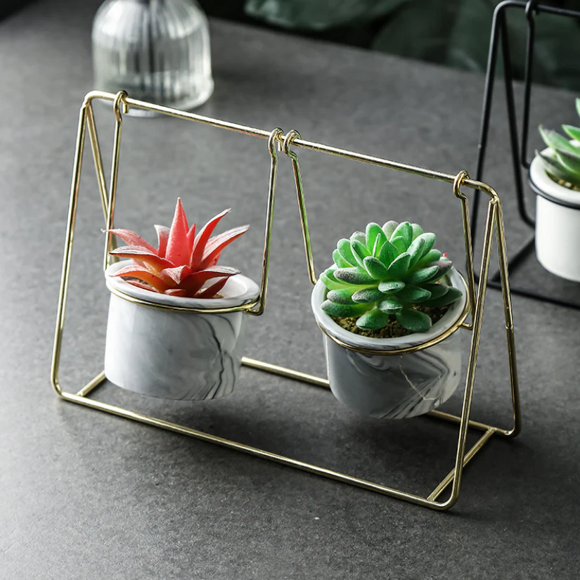 Gold Swing Planter