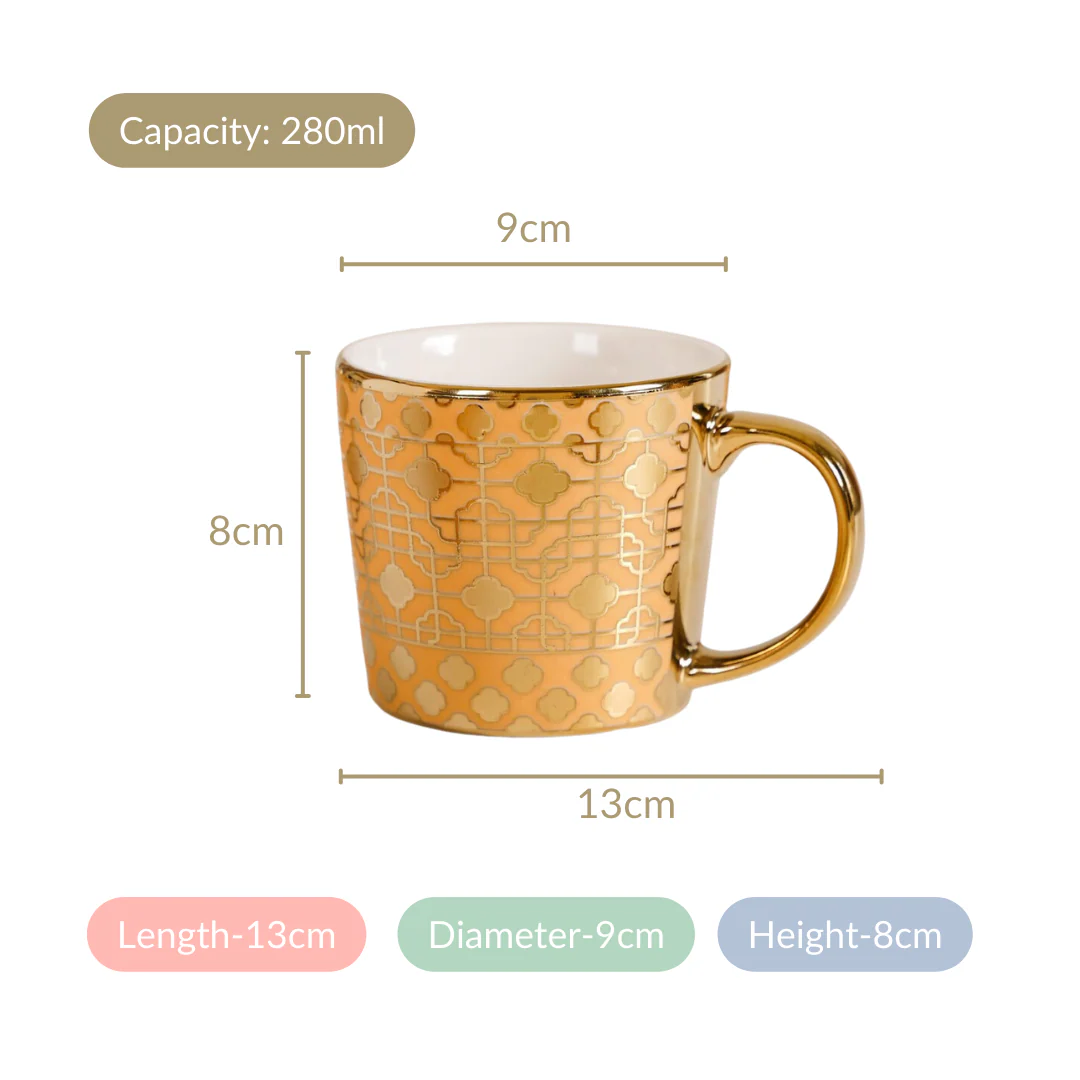 Golden Mirage Cup Set of 6 280ml - Image 6