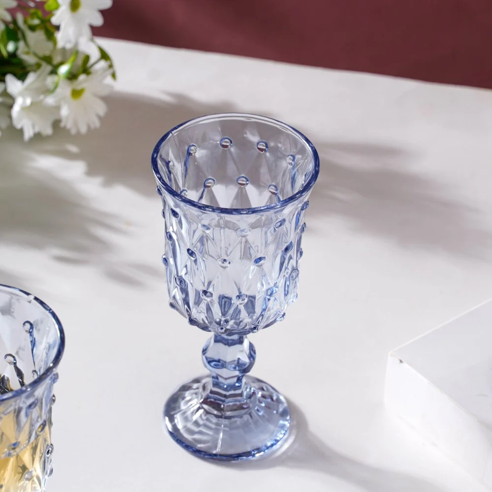 Grande Crystal Wine Glass Blue Set Of 6 300ml - Image 6