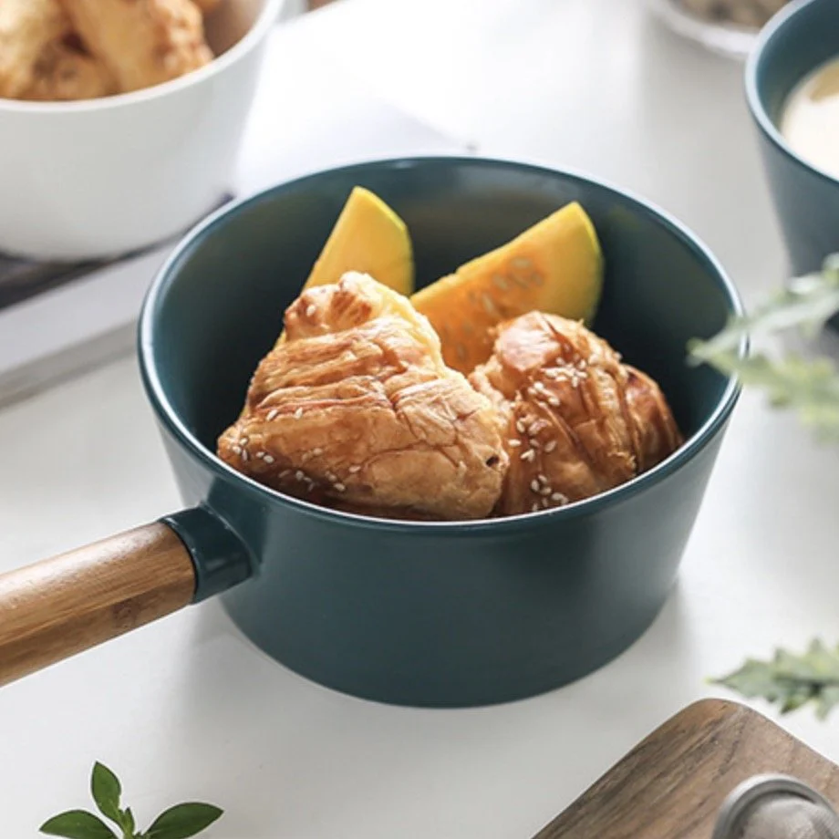 Green Bowl With Handle L - Image 3