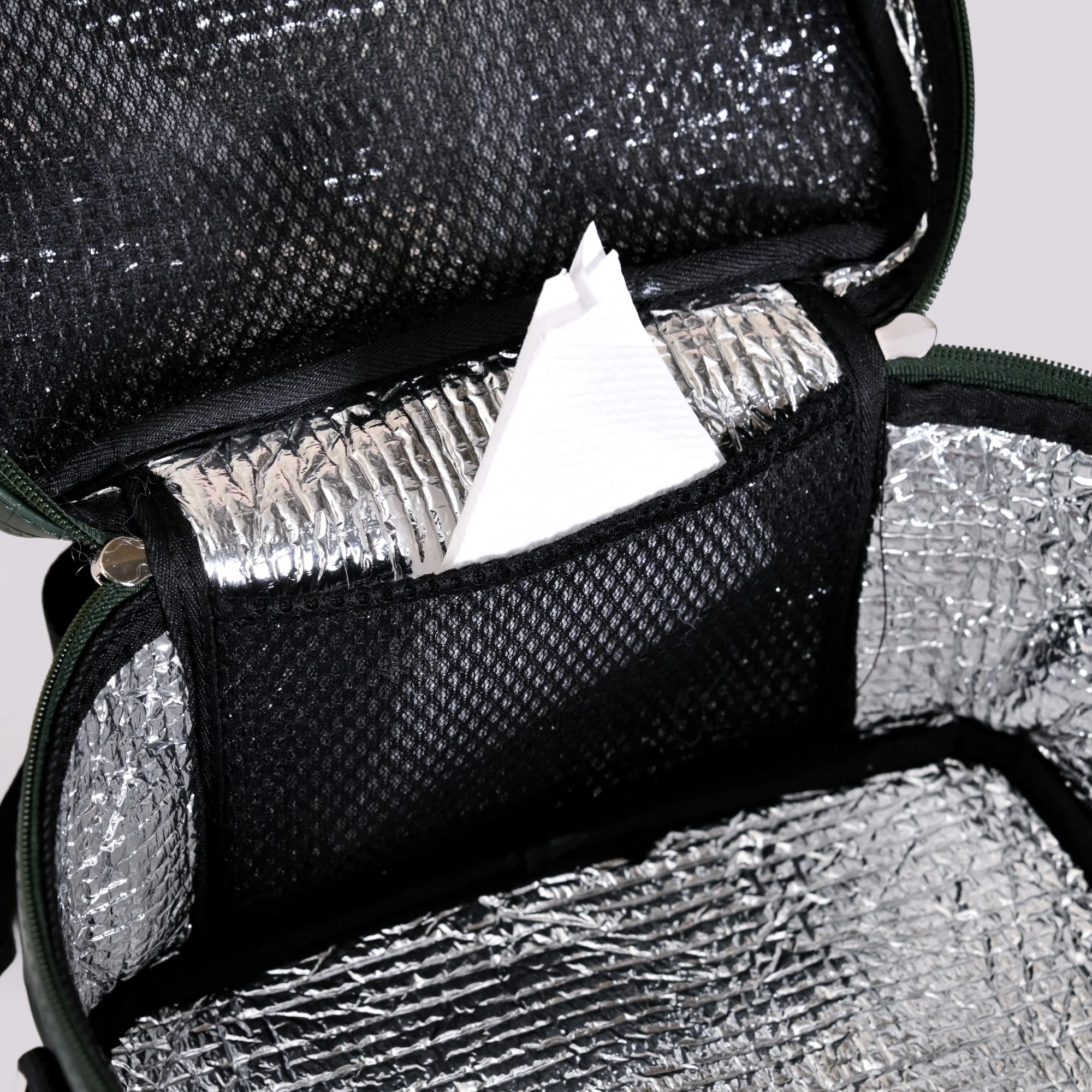 Green Croco Insulated Lunch Bag - Image 7