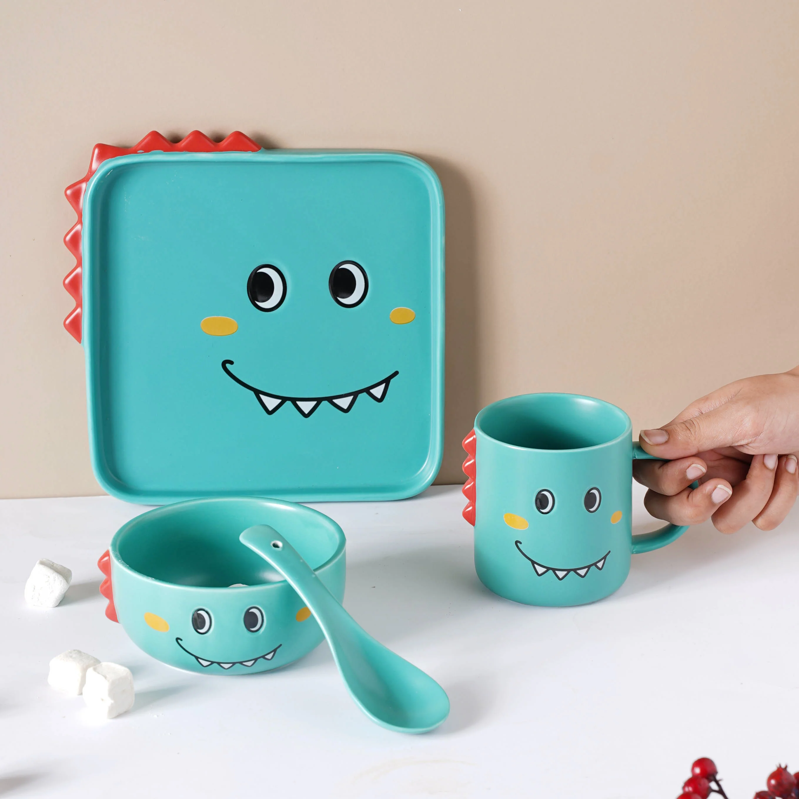Green Dino Meal Set - Image 2