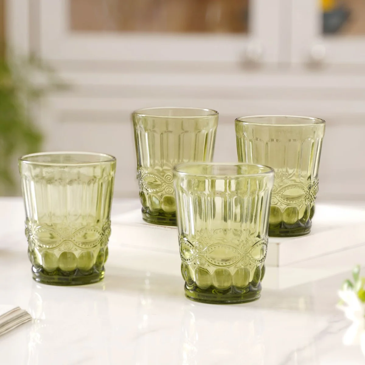Green Water Cup Set of 4 - Image 7