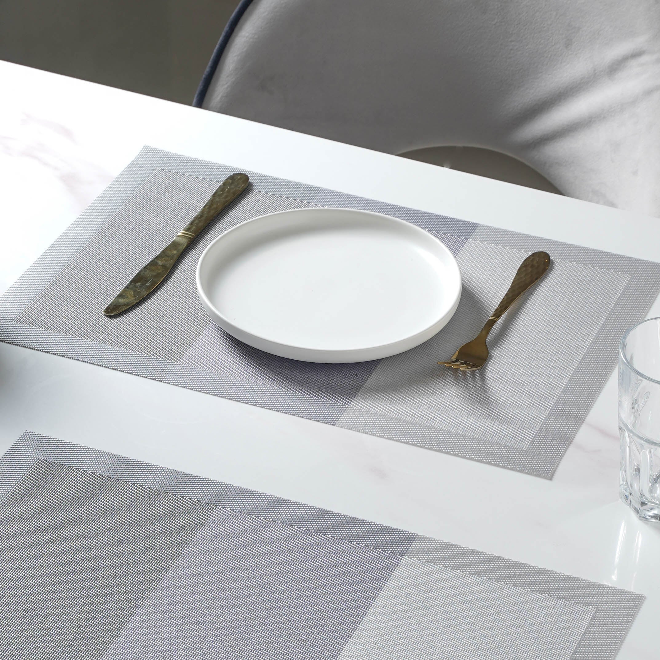 Grey Table Mat Set of 6