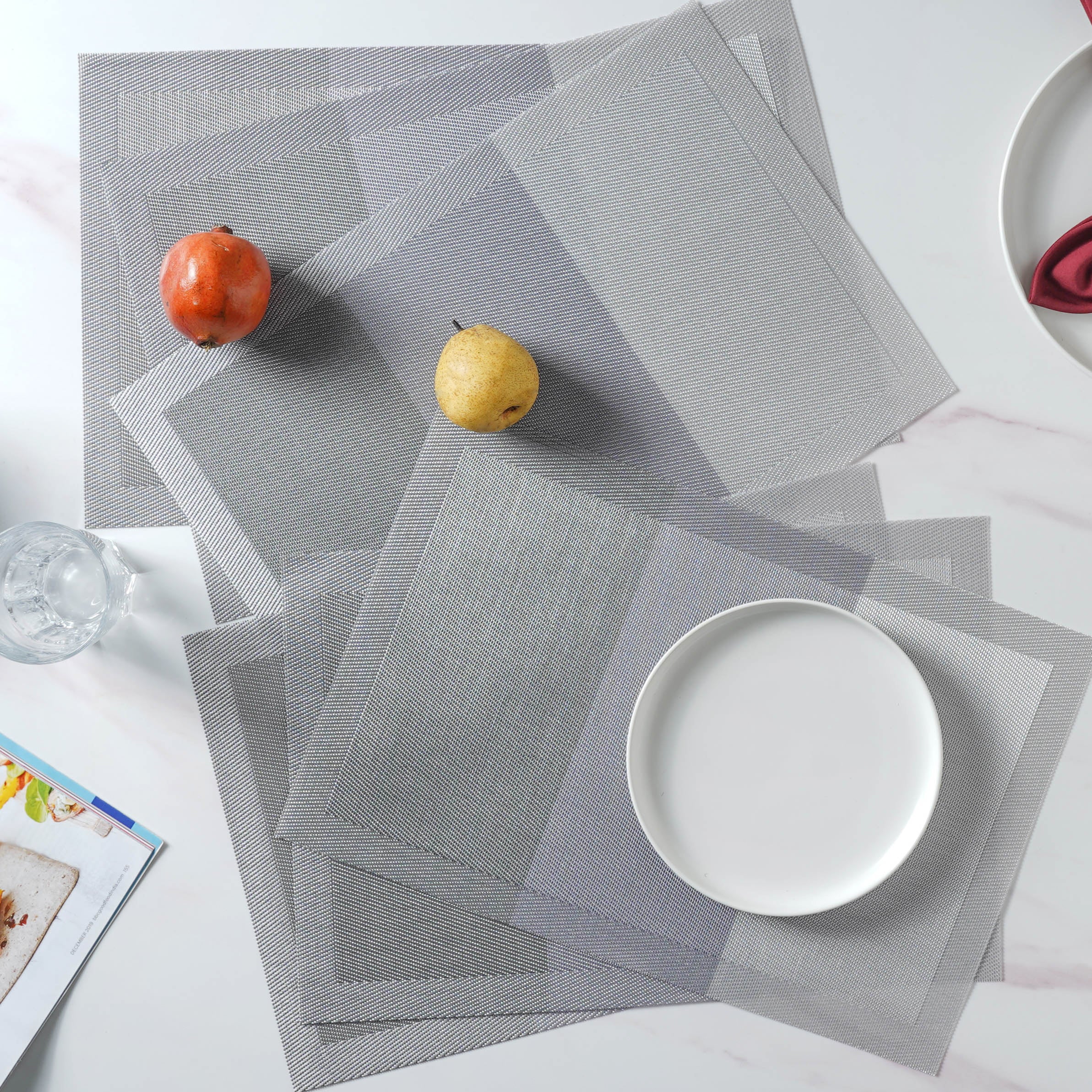 Grey Table Mat Set of 6 - Image 5