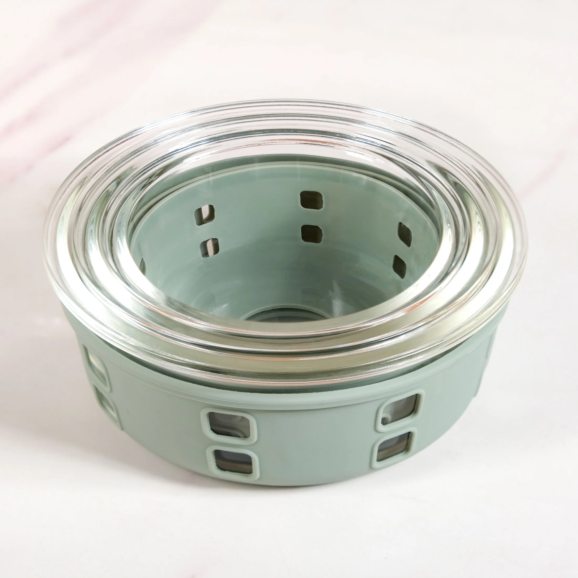 Gripso Borosilicate Glass Lunch Box With Silicone Sleeves Set Of 3 Sage Green S 400ml M 600ml L 950ml - Image 8