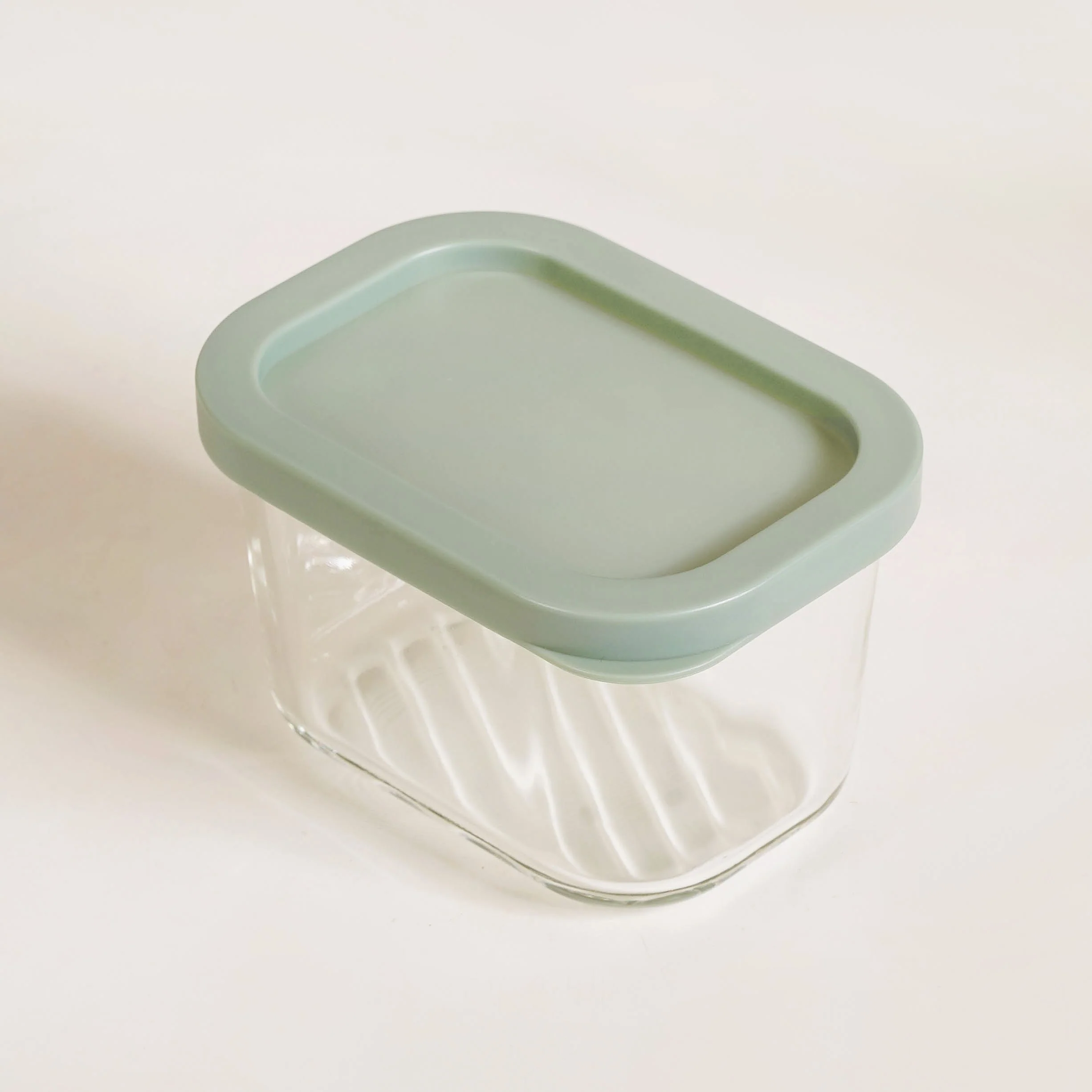 Groovo Transparent Food Storage Container Set Of 6 Sage Green 310ml - Image 6