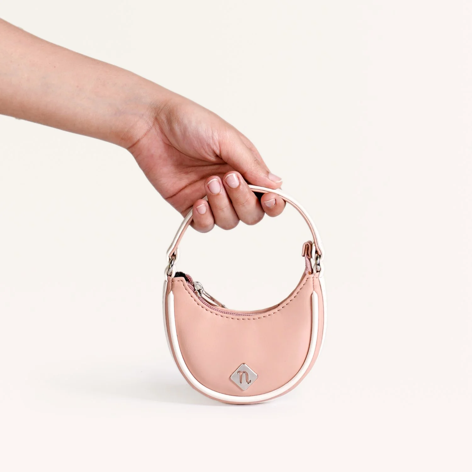 Half Moon Mini Purse Pink - Image 6