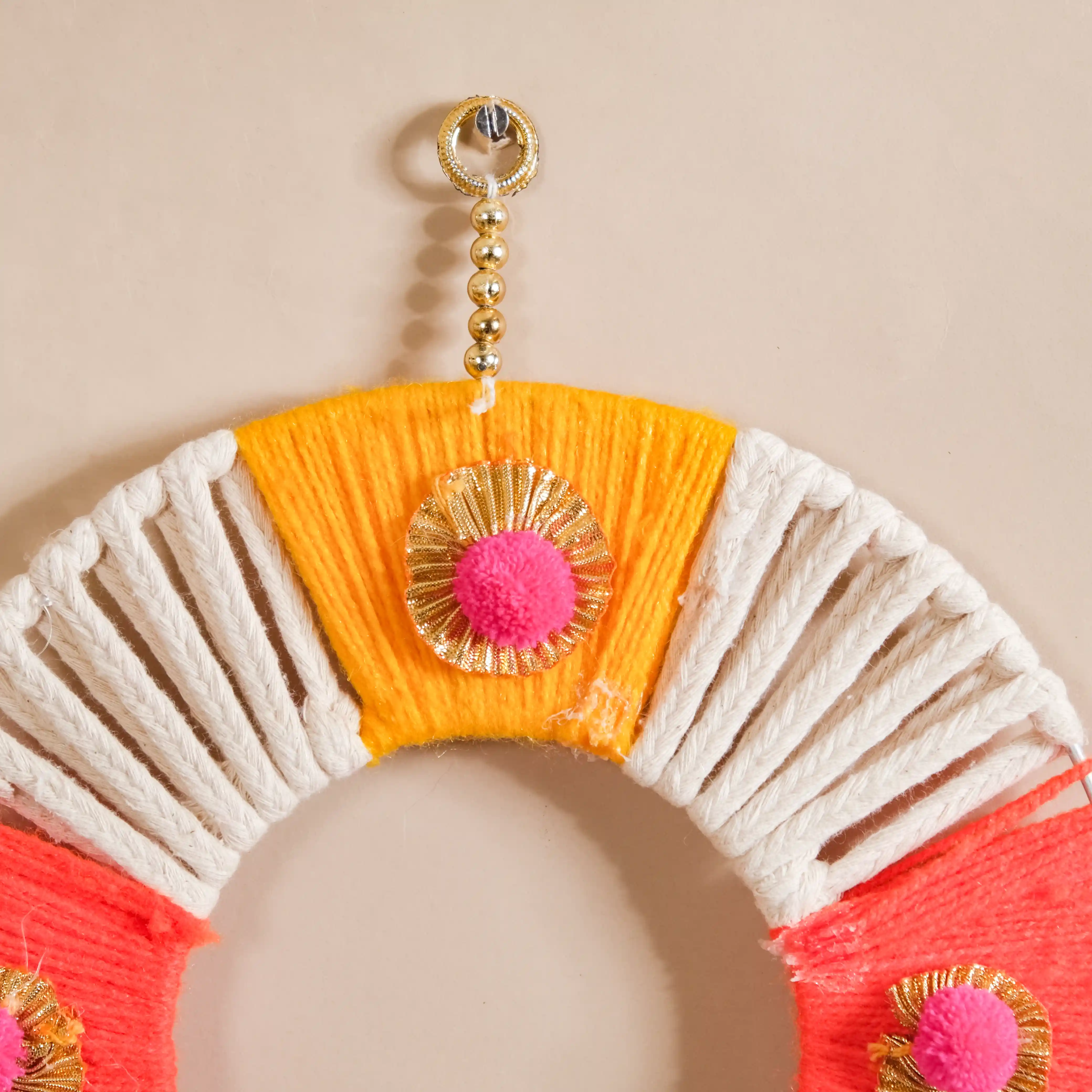 Handmade Festive Wall Hanging Set Of 2 Multicolour - Image 10
