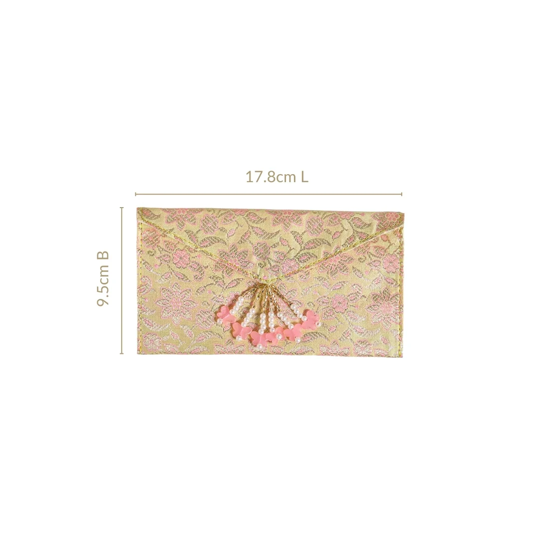 Handmade Jacquard Set Of 6 Envelopes For Shagun - Image 4