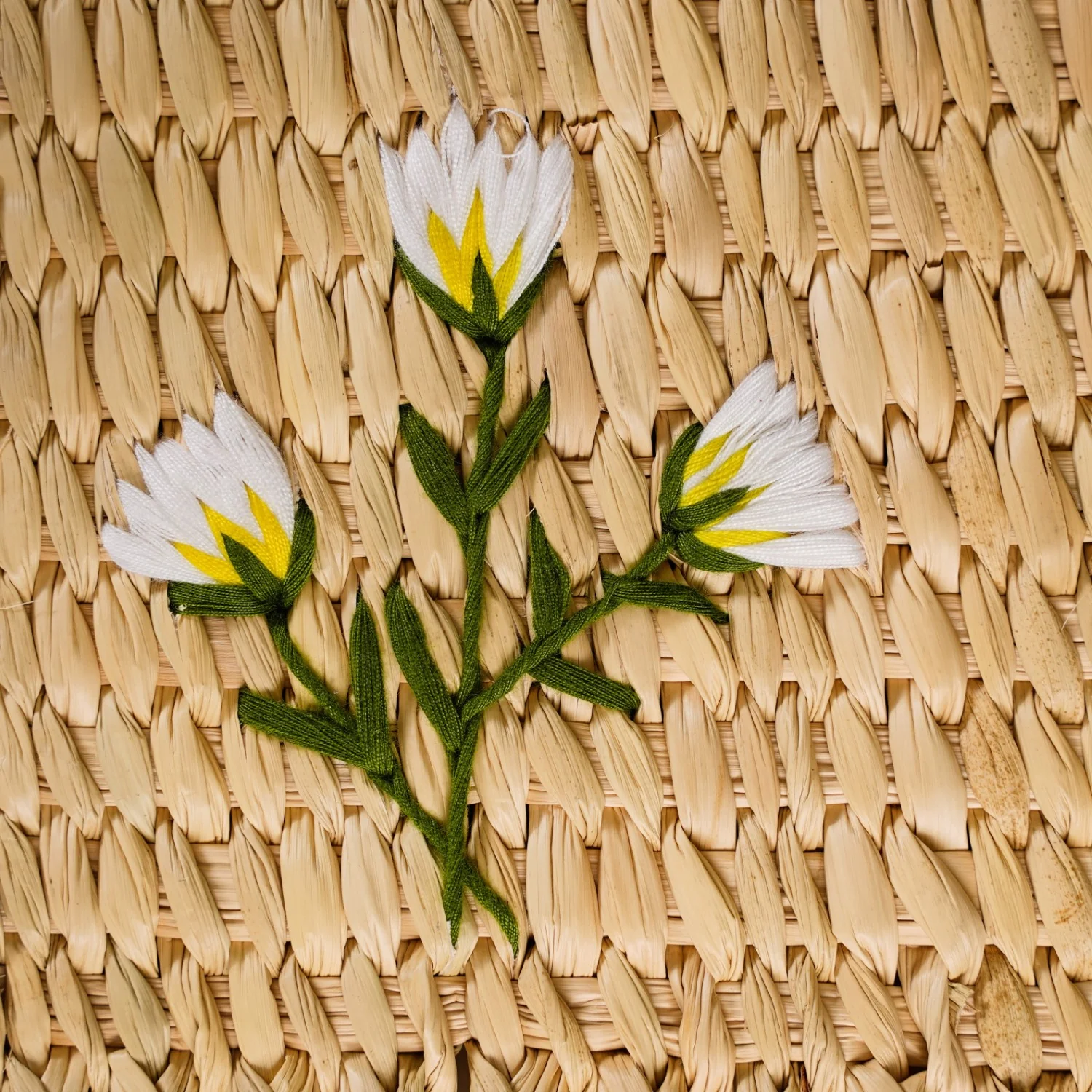 Handwoven Natural Kauna Grass Table Mat Set Of 2 - Image 7
