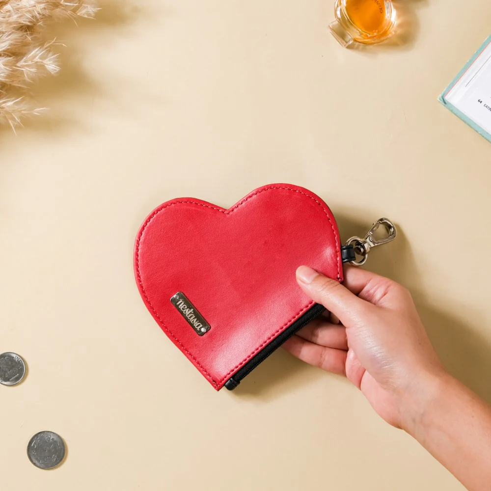 Heart Card Holder Coin Purse - Image 4