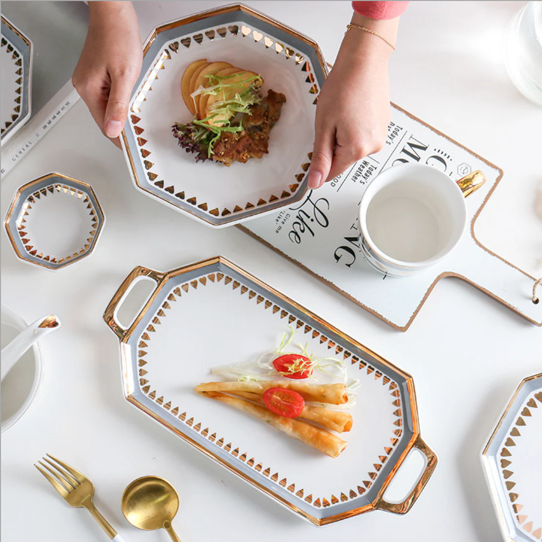 Heart Long Plate with Handle - Image 3