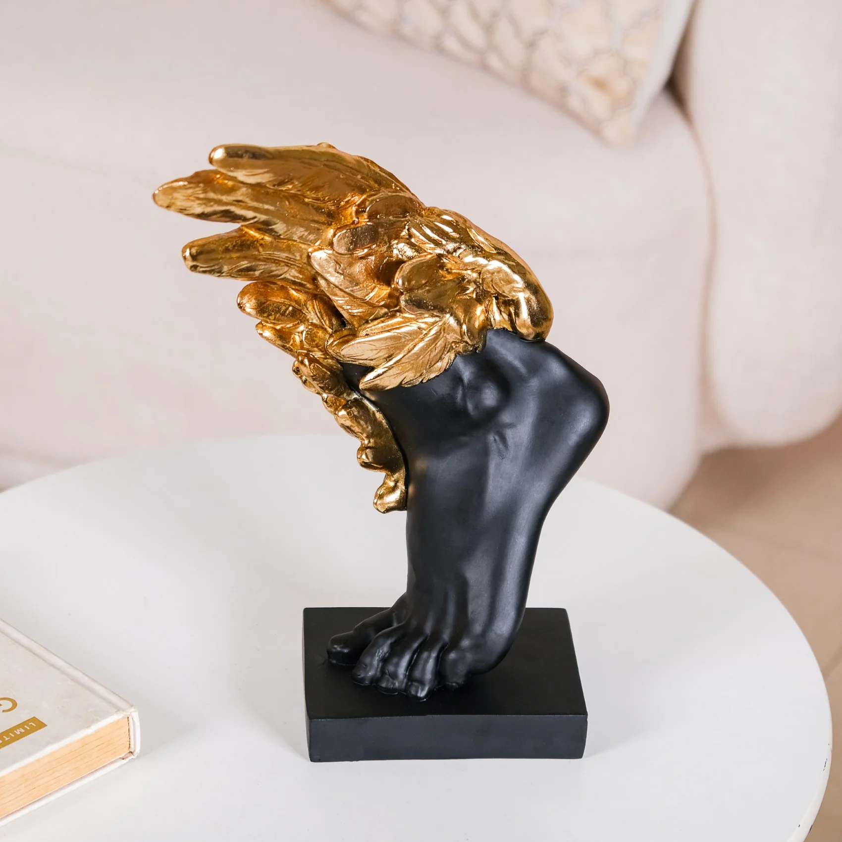 Hermes Foot Sculpture For Home Decor Black - Image 8
