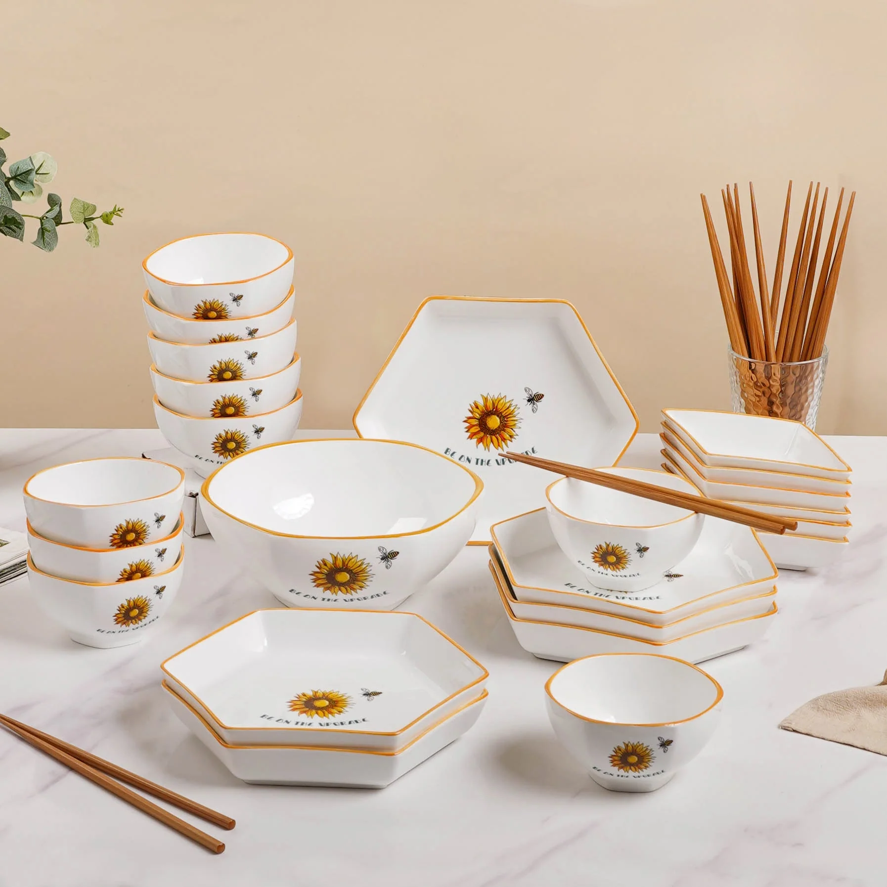 Hexagon Snack Set For 6 - Image 2