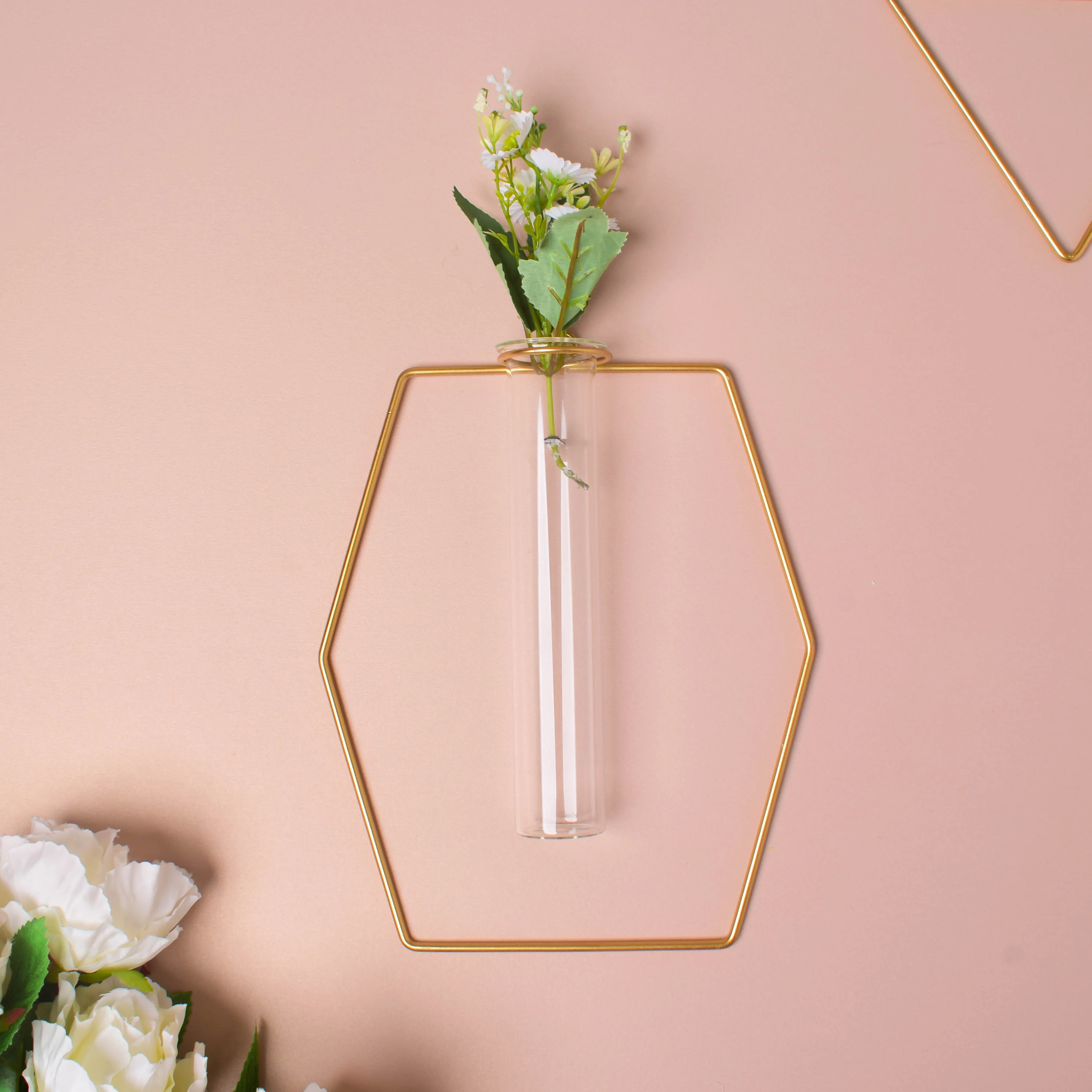 Hexagonal Holder Tube Vase - Image 3