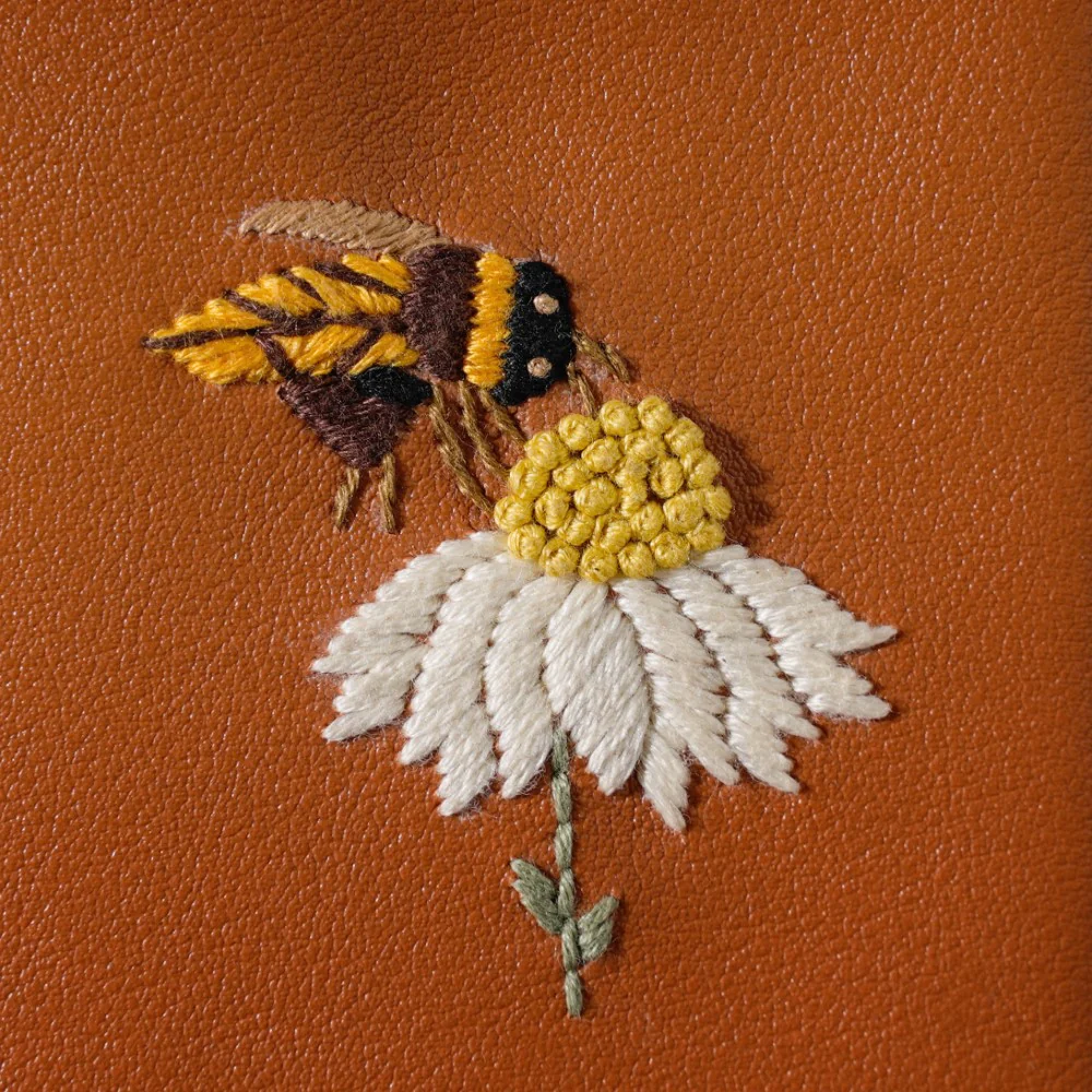 Honey Bee Two Fold Passport Cover Brown - Image 7